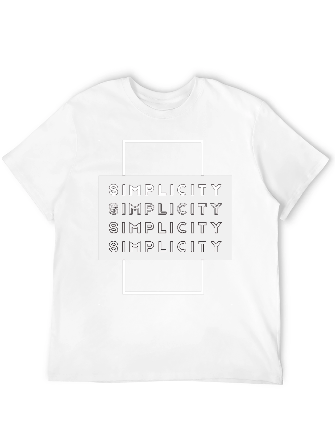 Simplicity Graphic Tee - Modern Minimalist Design - 12