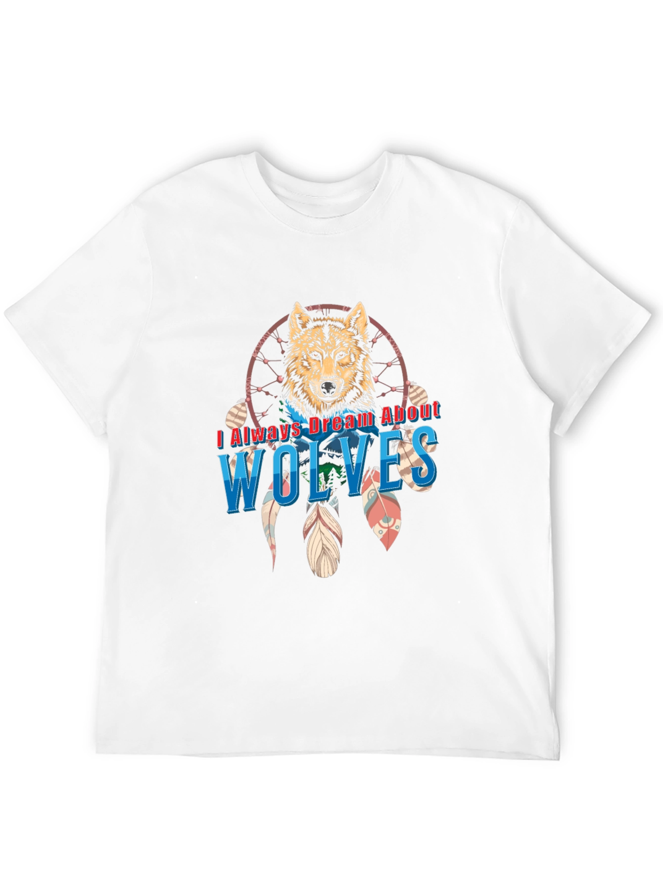 Black Wolf Dreamcatcher Graphic Tee - Unisex view 12