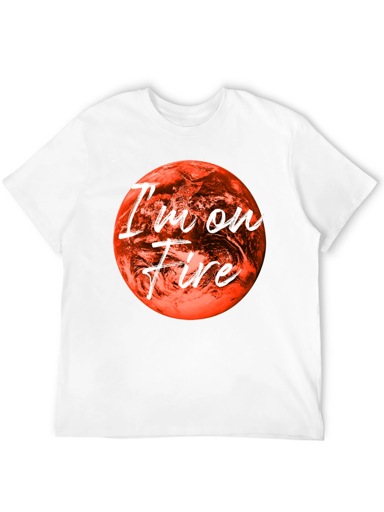 Black I'm On Fire Graphic Tee - Bold Statement Shirt view 12