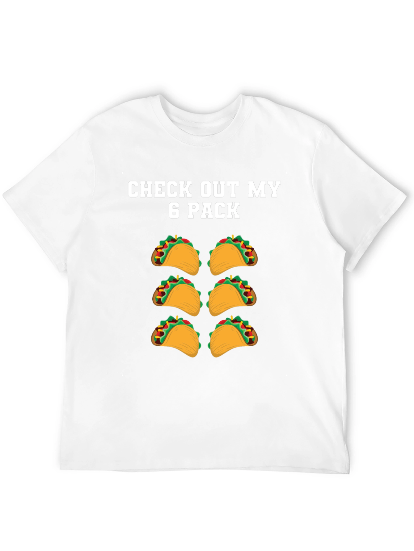 Black Funny Taco Six Pack T-Shirt view 12