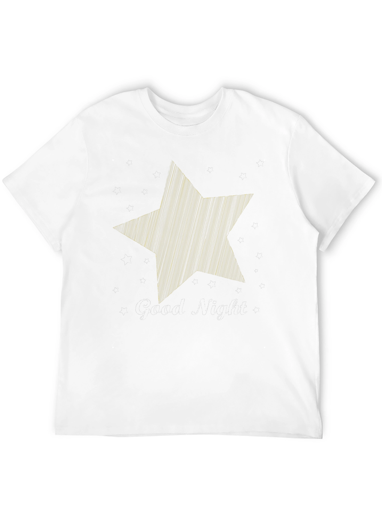 Black Good Night Star Graphic Black T-Shirt view 12
