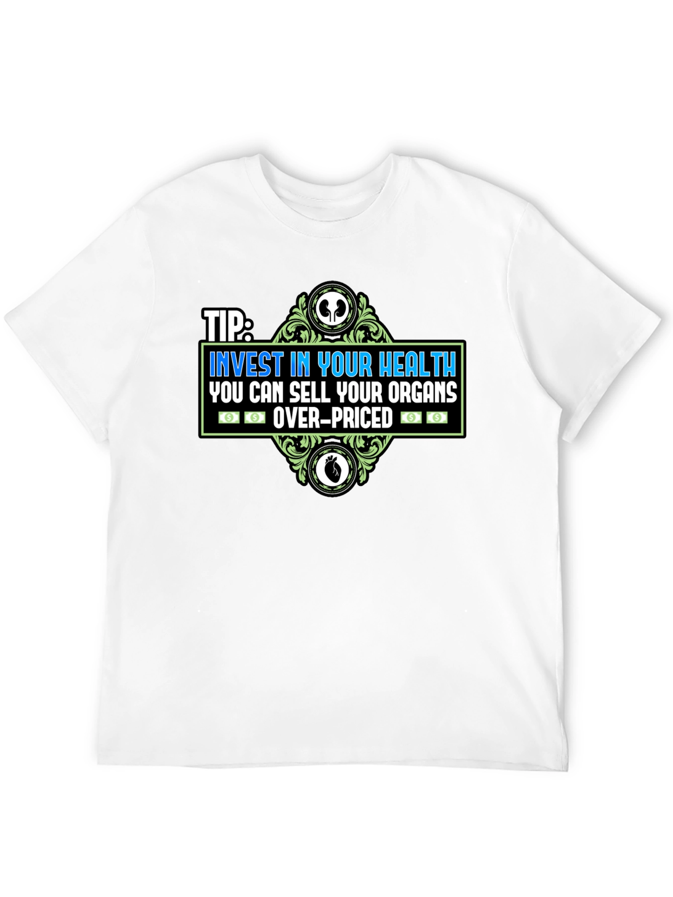 Black Invest in Your Health Graphic Tee view 12