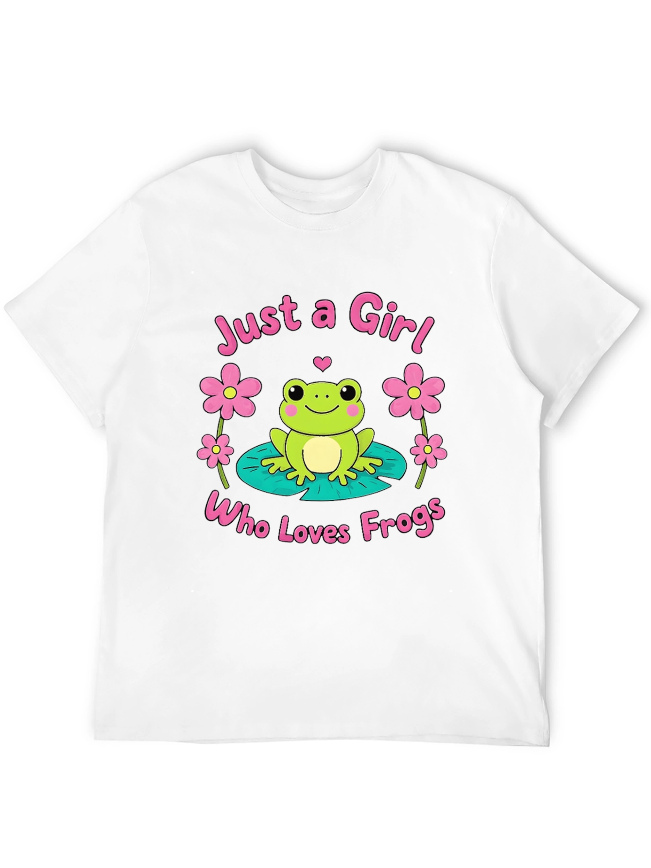 Black Just A Girl Who Loves Frogs T-Shirt view 12