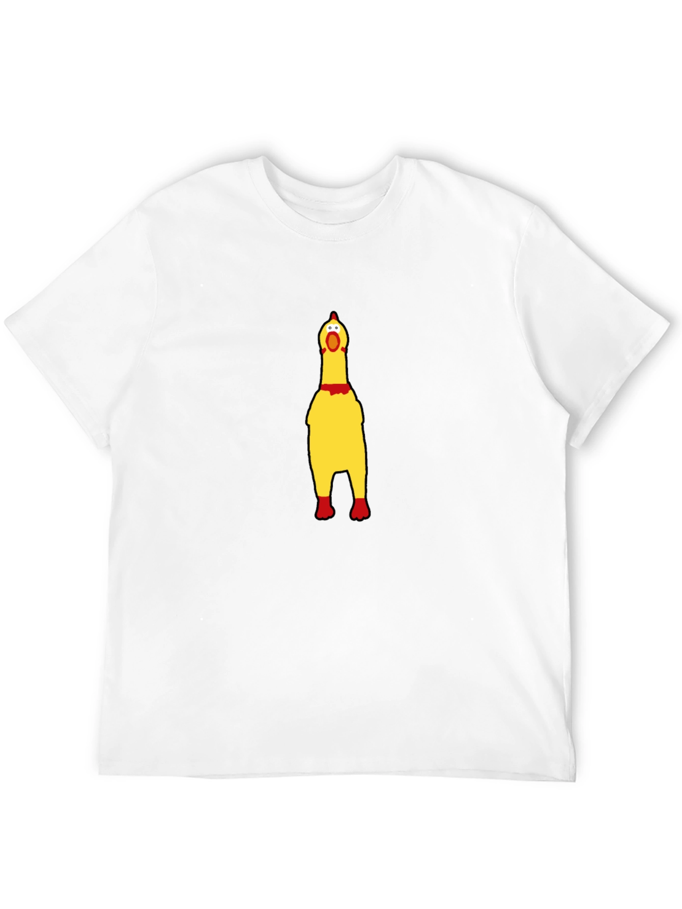 Black Squawking Chicken T-Shirt - Novelty Humor Tee view 12