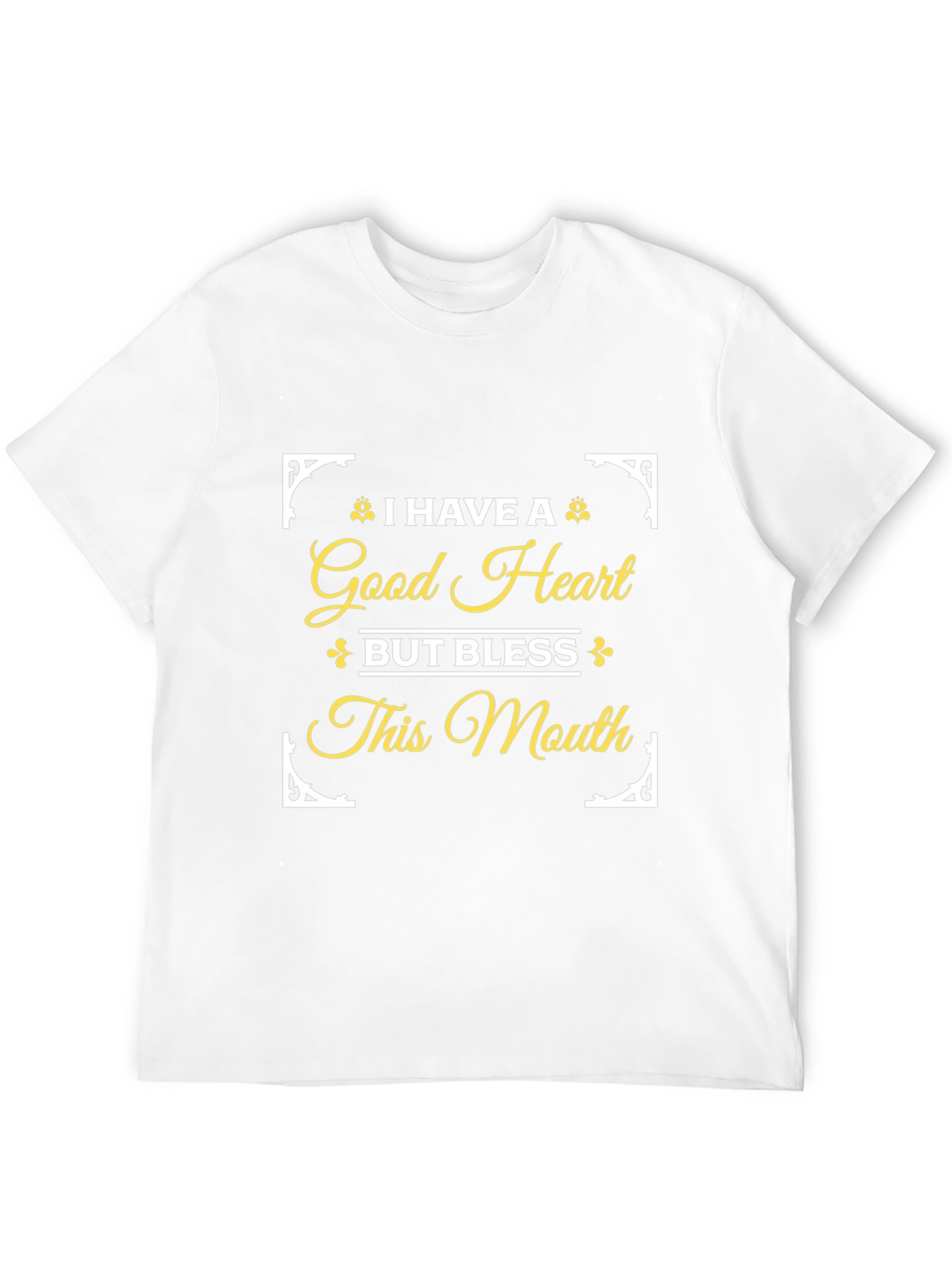 Black Good Heart Funny Novelty Graphic T-Shirt view 12
