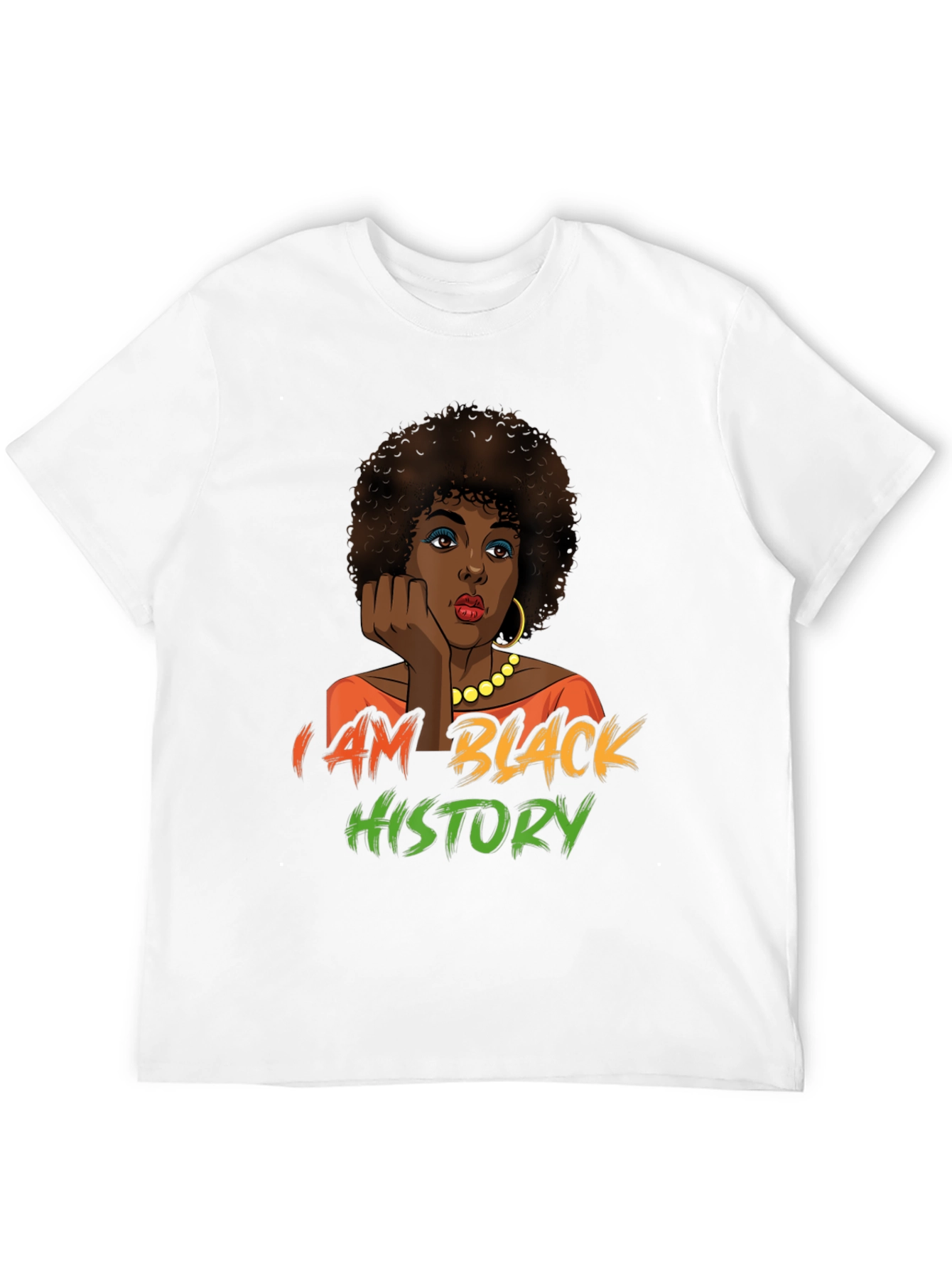 Black Black History T-Shirt - Afro Woman Design view 12
