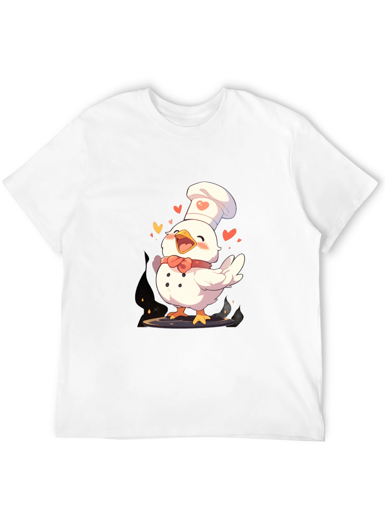 Black Chef Chicken Graphic Tee - Fun Cooking Shirt view 12