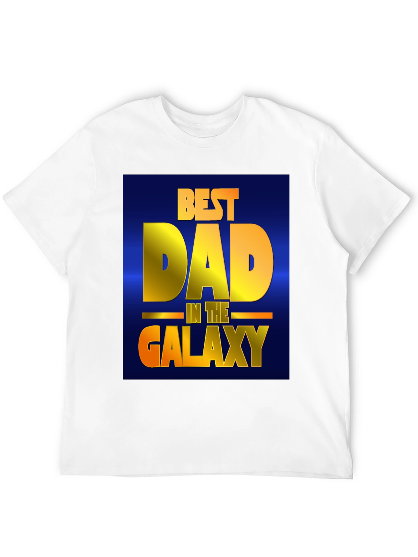 Black Best Dad in the Galaxy Black T-Shirt view 12