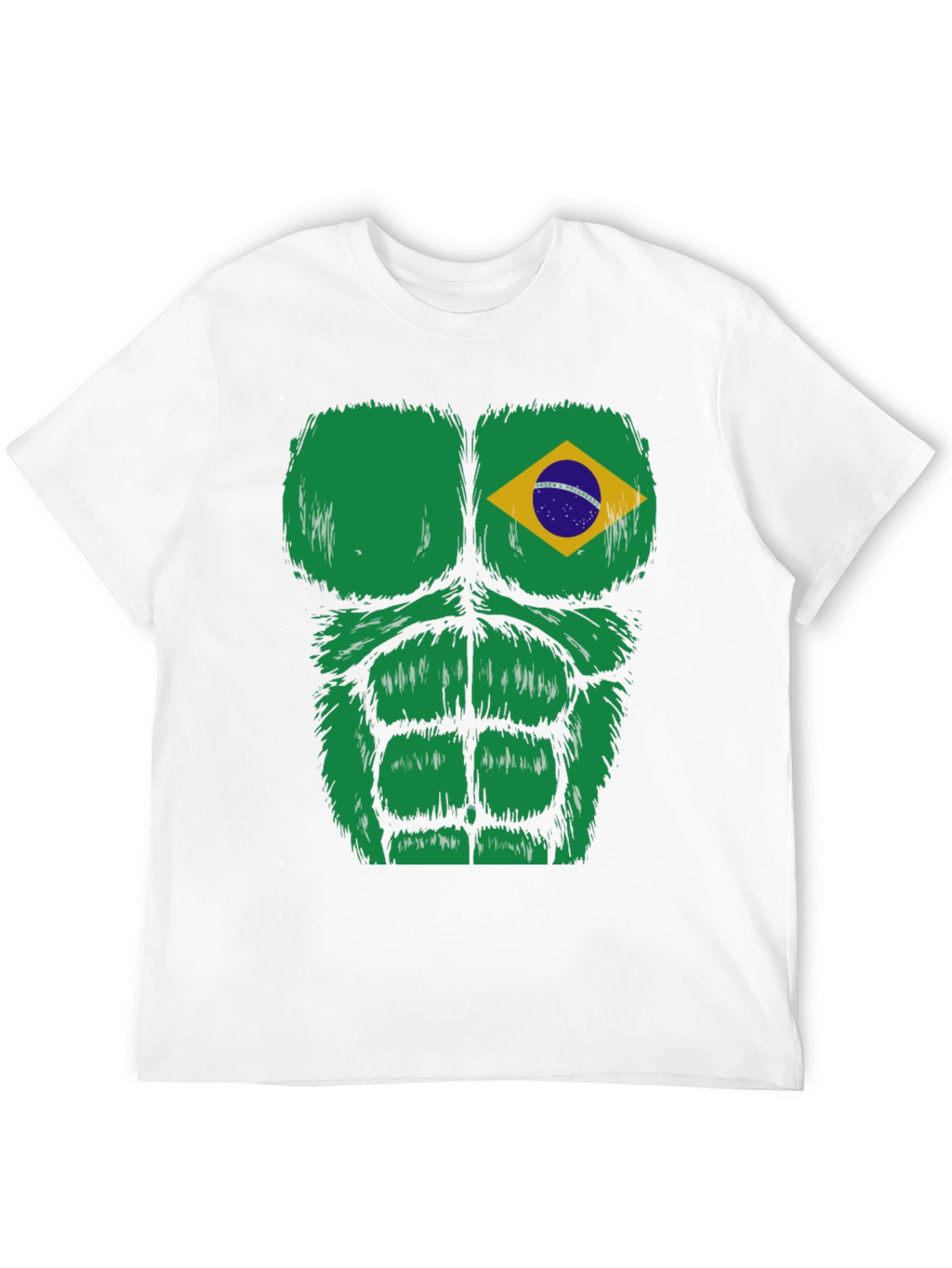 Black Brazil Flag Bodybuilder T-Shirt  view 12