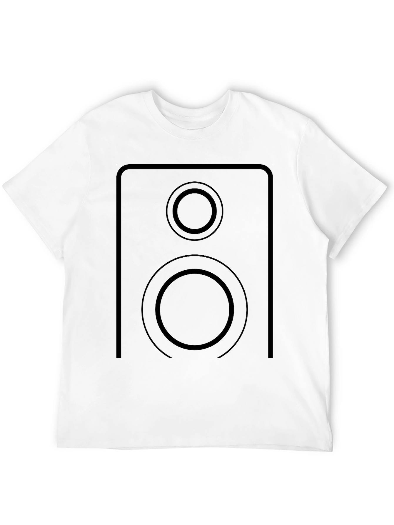 Black Speaker Graphic Black T-Shirt view 12