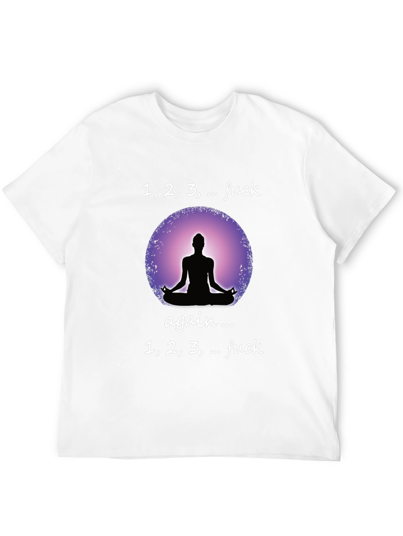 Black Funny Yoga T-Shirt - Meditation Humor Tee view 12