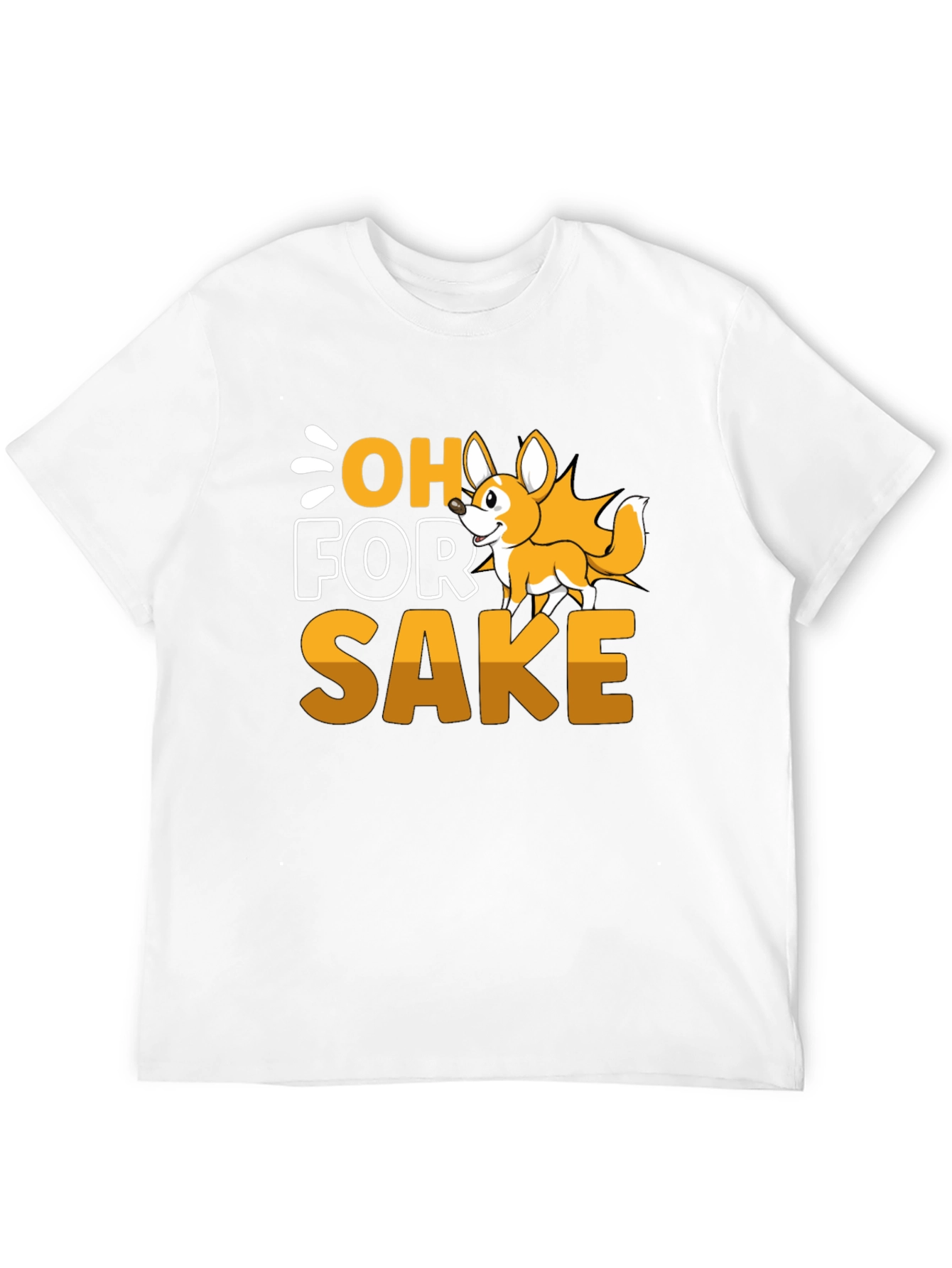 Black Oh For Fox Sake T-Shirt - Funny Animal Tee view 12