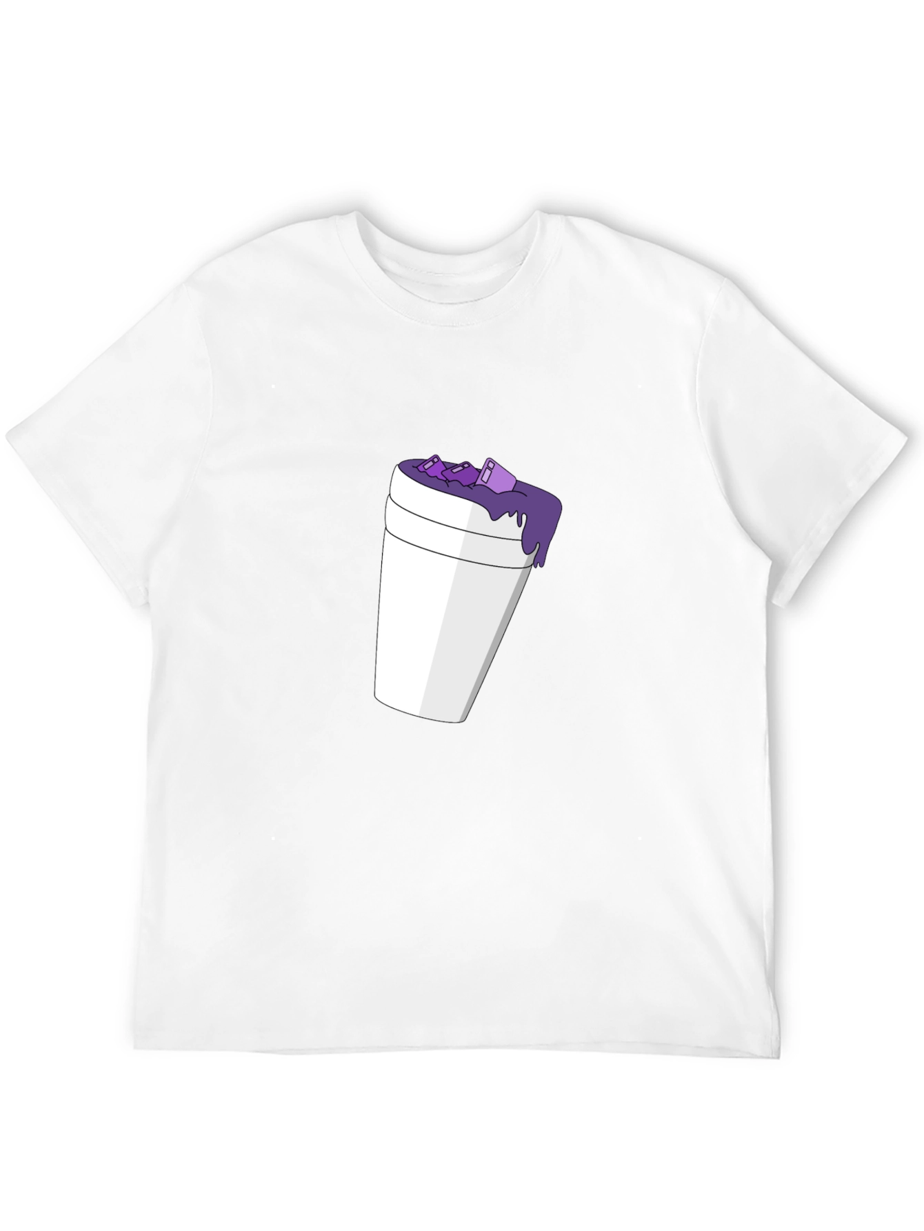 Black Purple Drank T-Shirt - Casual Graphic Tee view 12