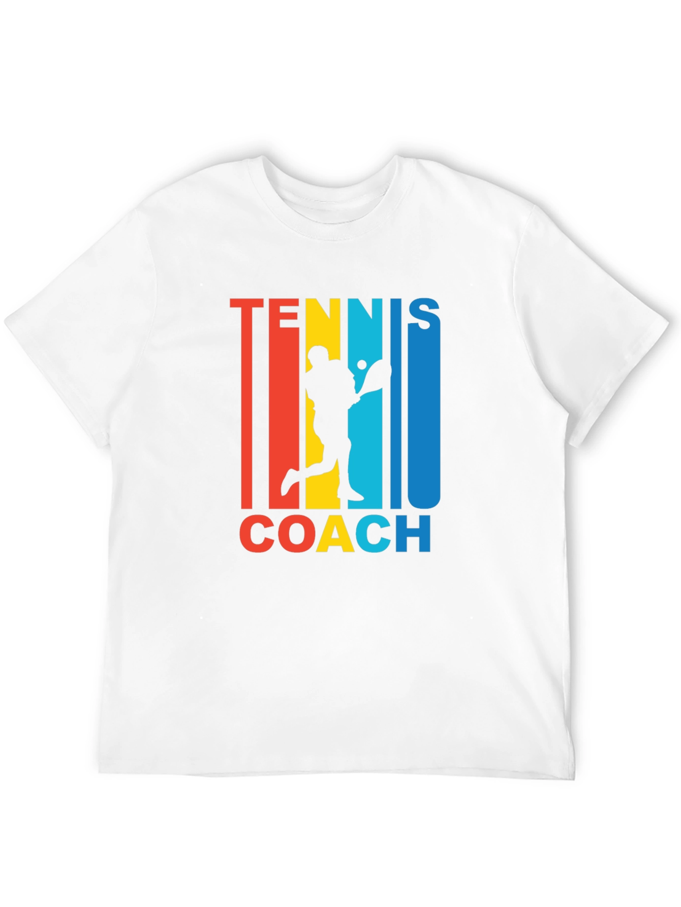 Black Tennis Coach Graphic T-Shirt - Retro Style  view 12