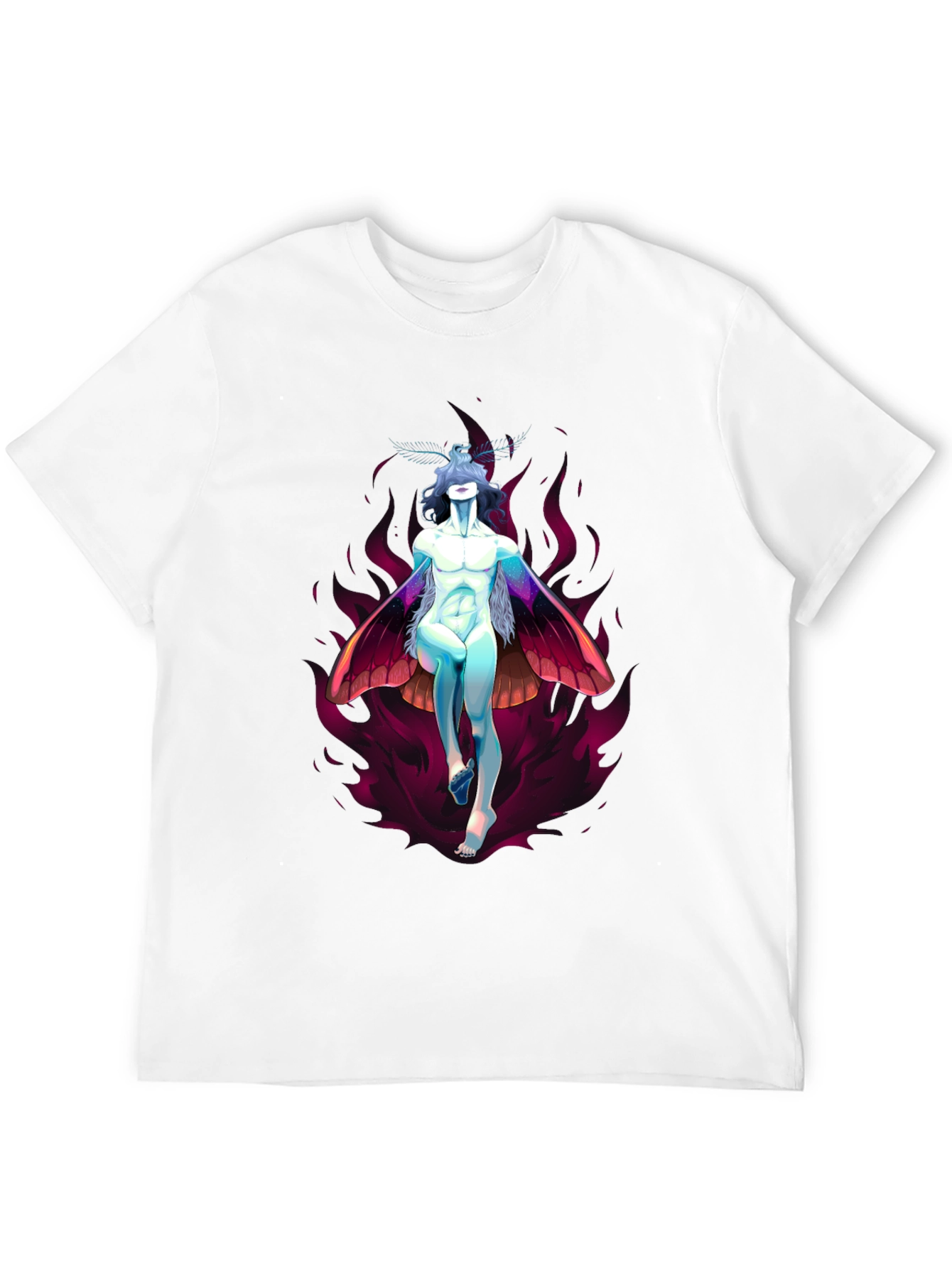 Black Mothman Inspired Graphic Tee view 12