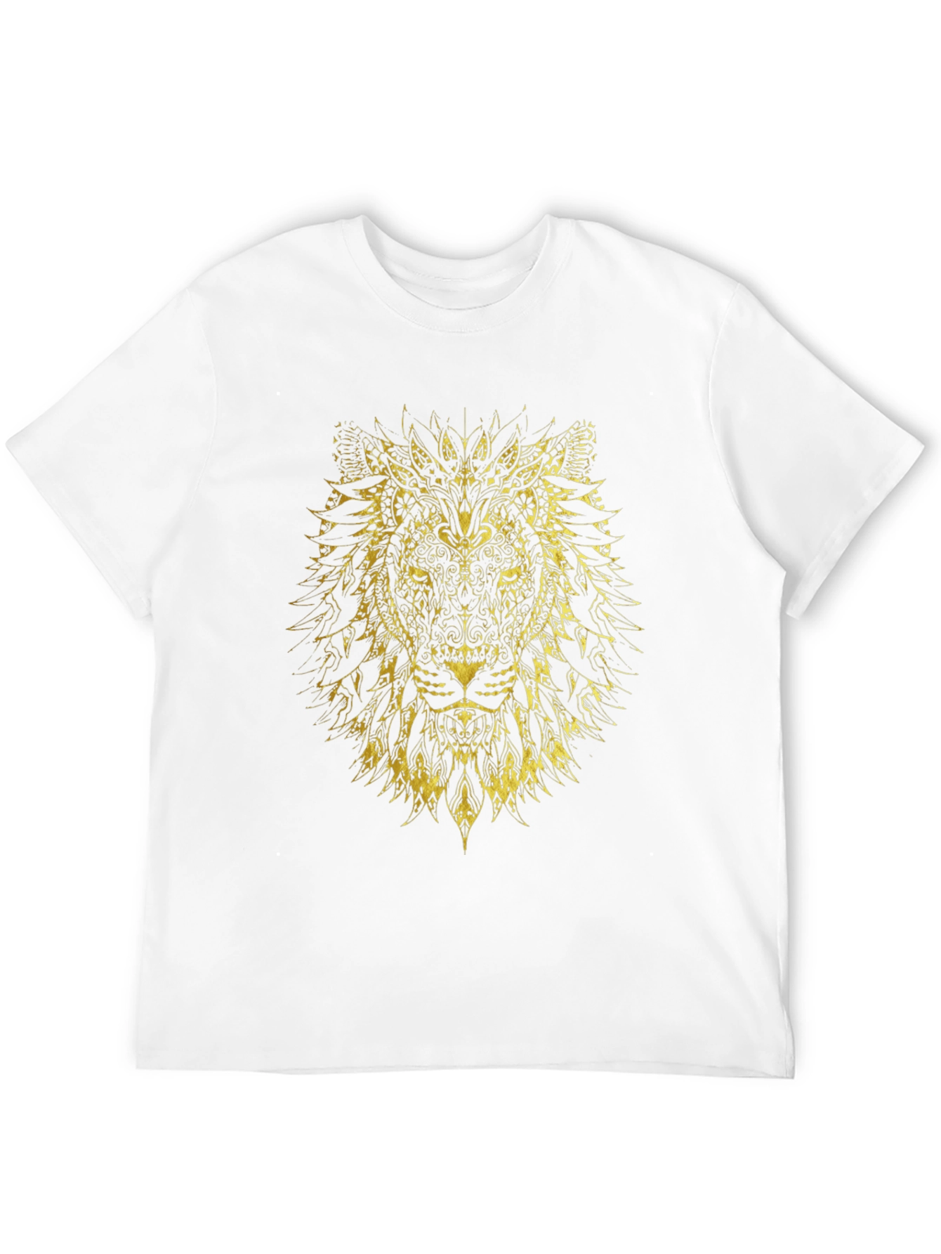 Black Lion Graphic Print Crew Neck T-Shirt view 12