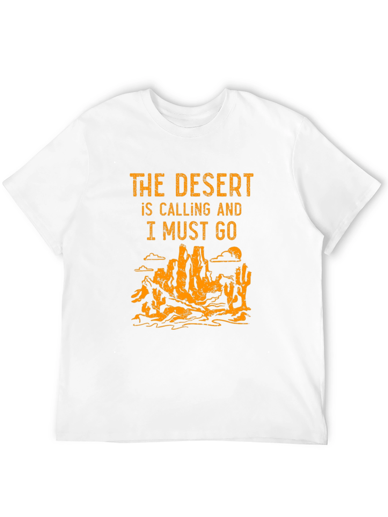 Black Desert Calling Graphic Tee - Black Cotton T-Shirt view 12