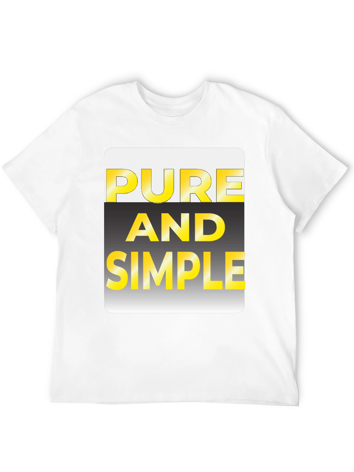 Black Pure and Simple Graphic Tee view 12