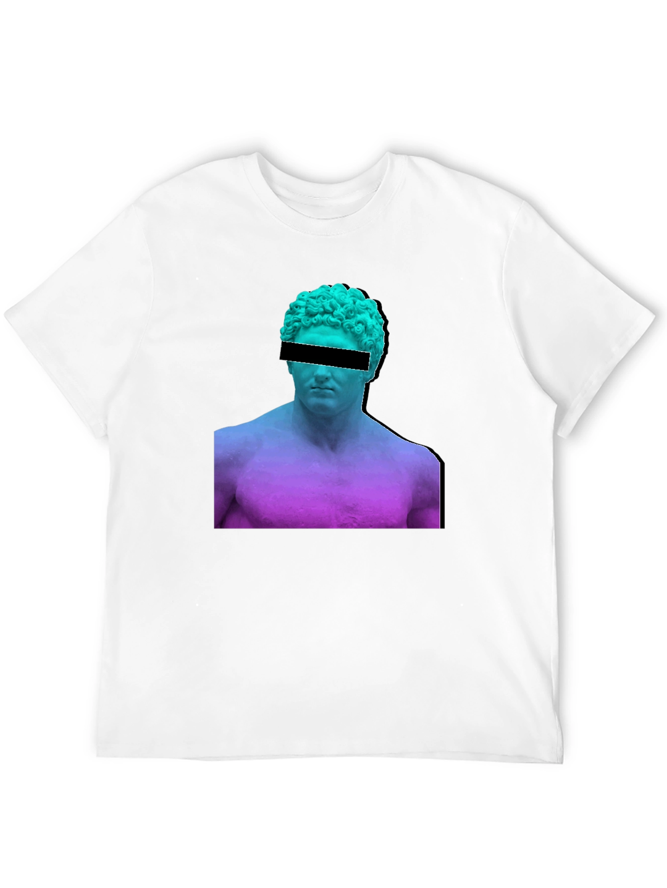 Black Modern Art Black T-Shirt - Greek Statue Design view 12