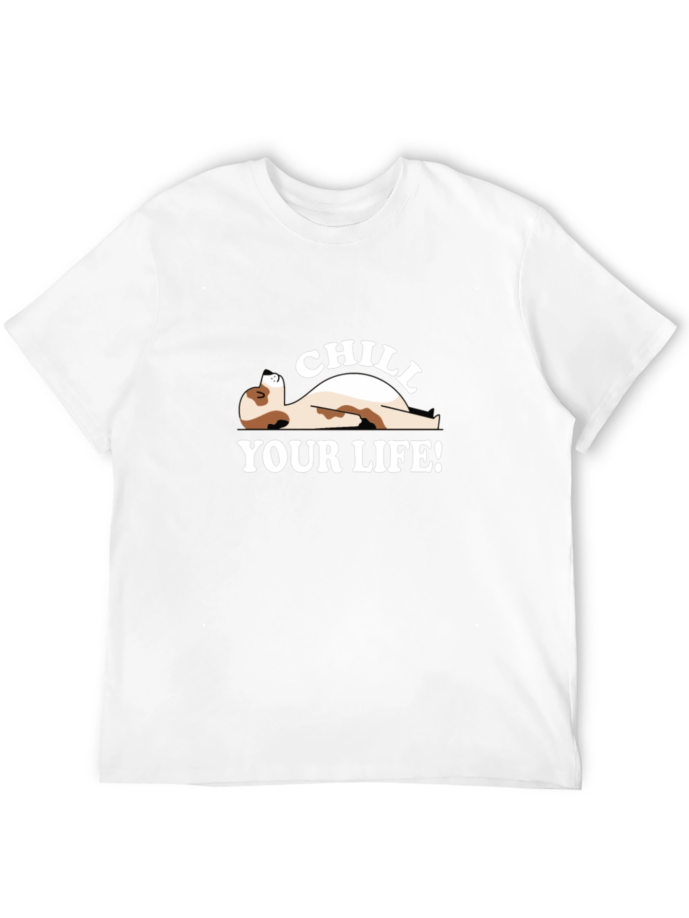 Black Chill Your Life T-Shirt - Relaxed Fit view 12