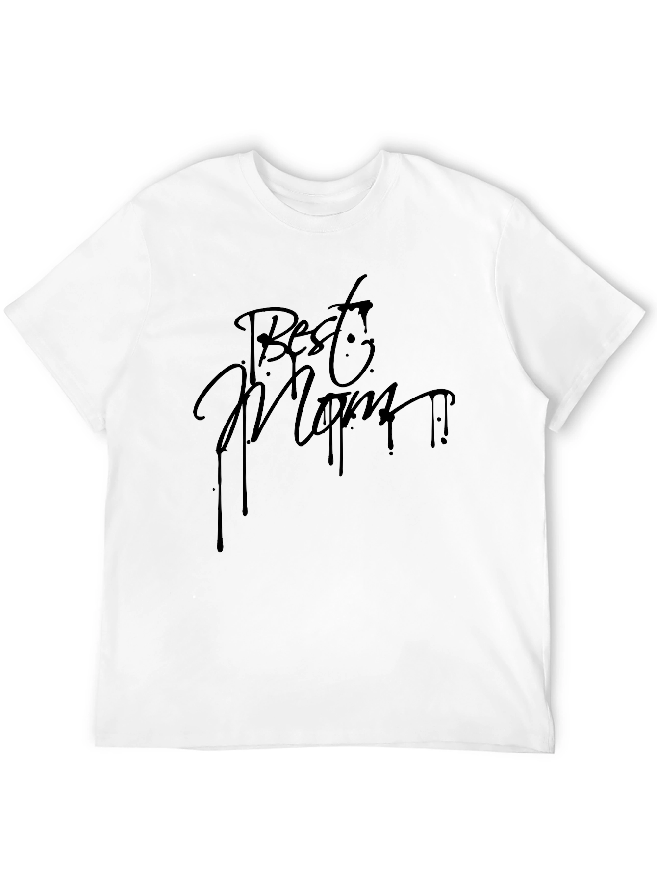 Black Best Mom T-Shirt - Black view 12