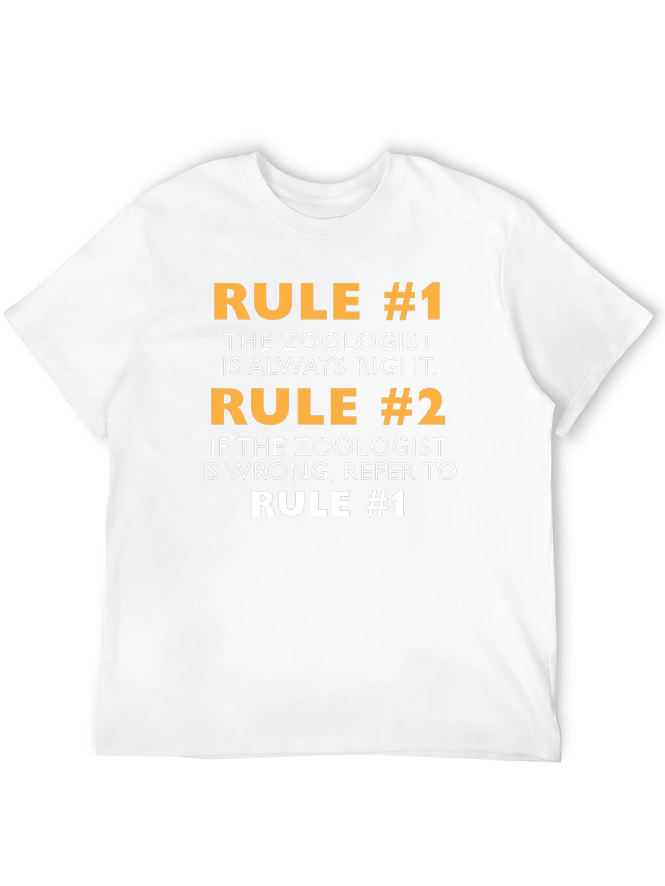 Black Zoologist Rule T-Shirt - Always Right Funny Tee view 12