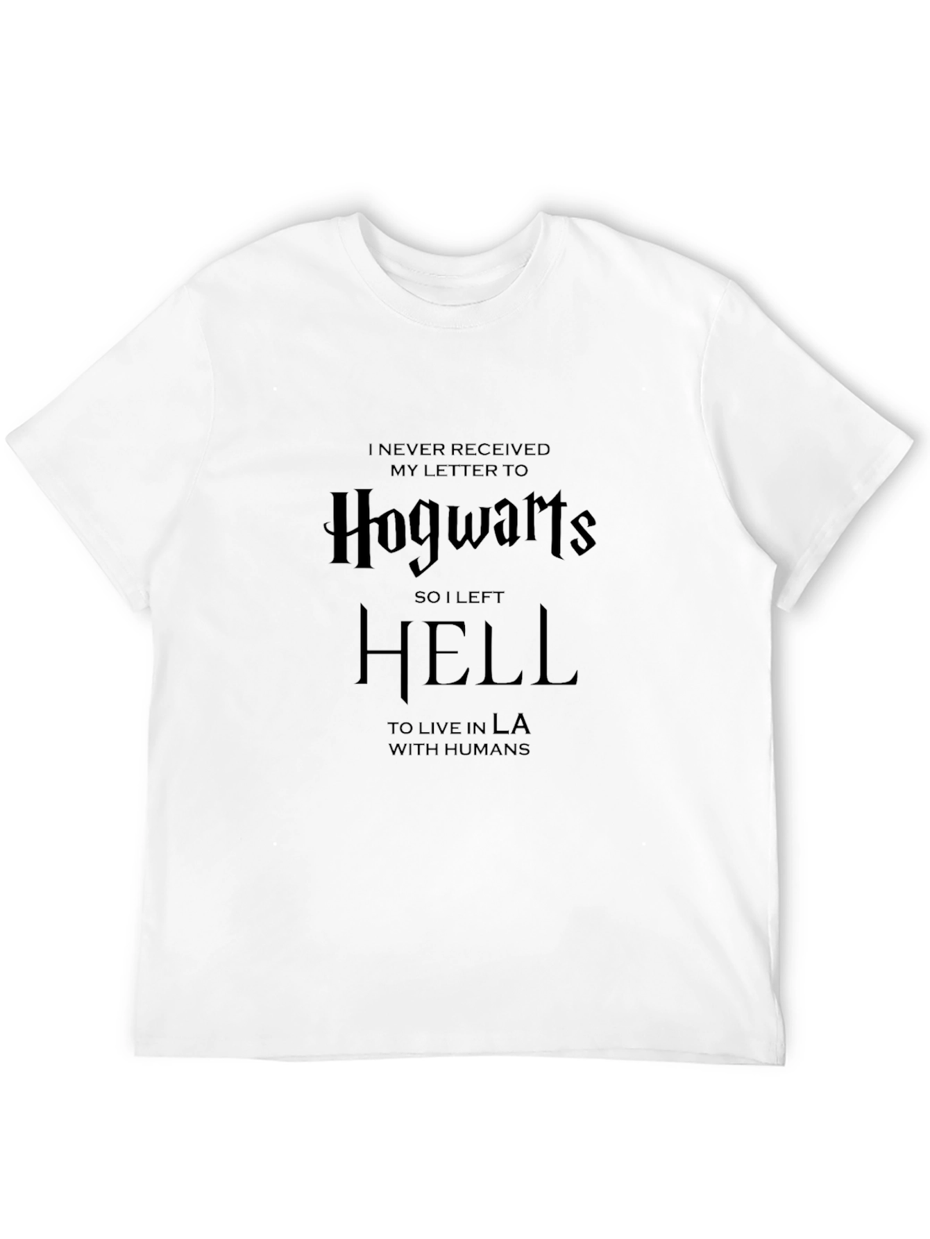 Black Hogwarts/Hell T-Shirt - Funny Graphic Tee view 12