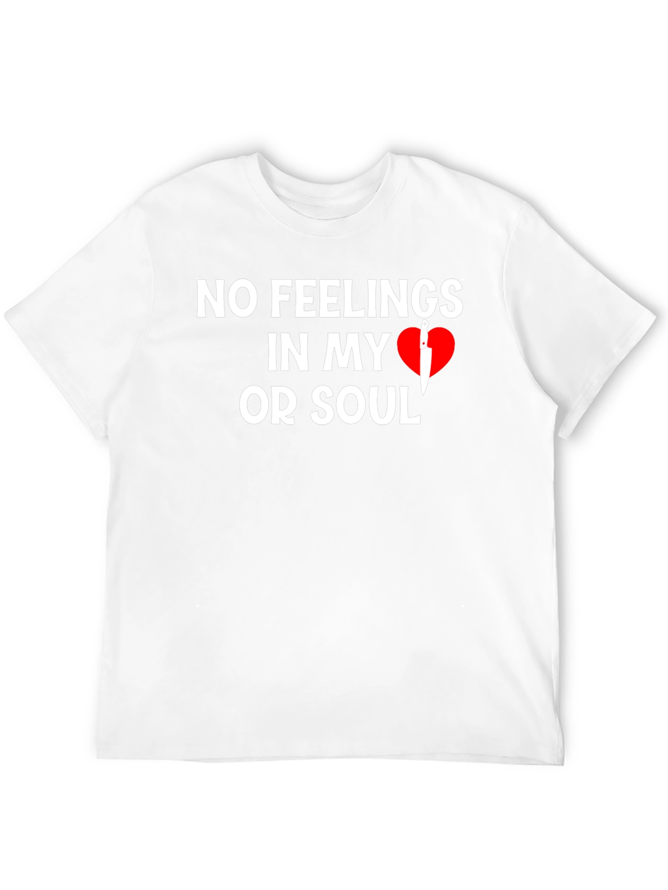Black No Feelings T-Shirt view 12