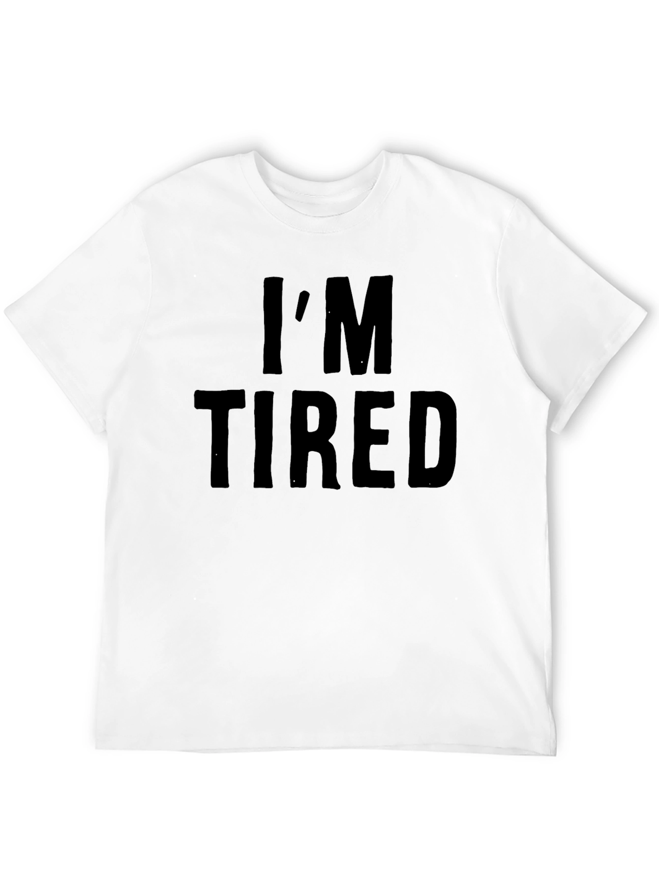 Black I'm Tired Graphic T-Shirt - Casual Wear view 12