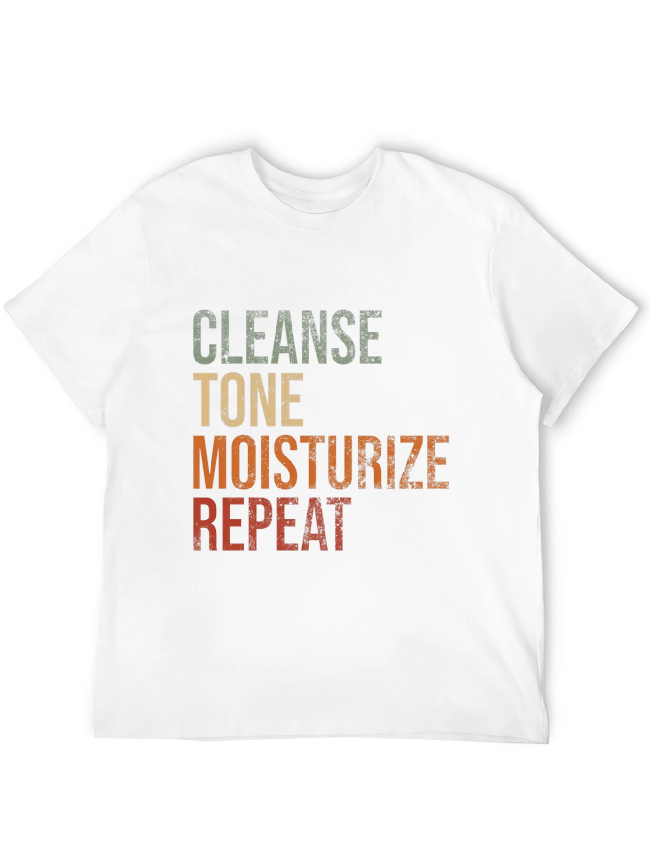 Black Cleanse Tone Moisturize Repeat Graphic T-Shirt view 12