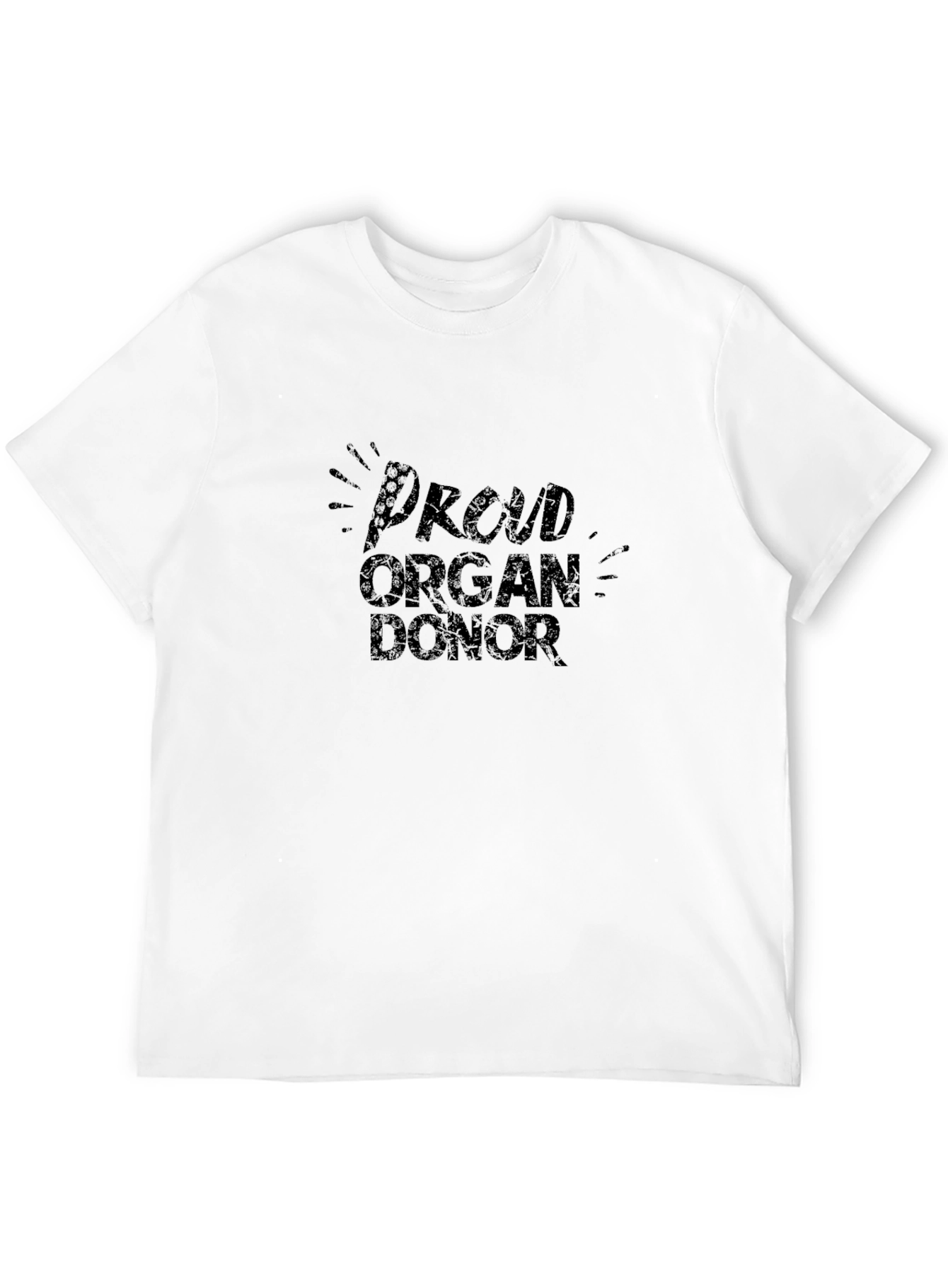 Black Proud Organ Donor Black T-Shirt view 12