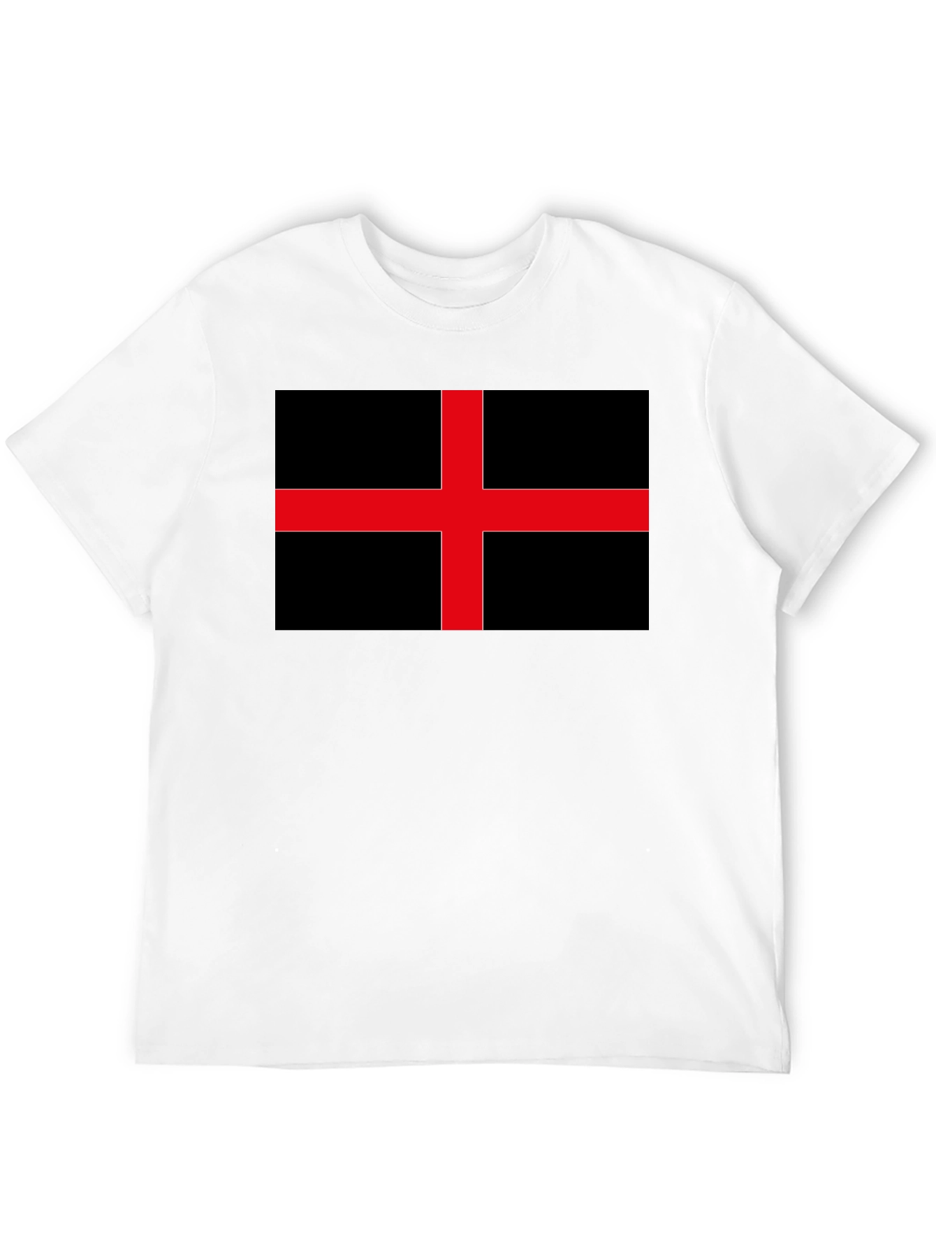 Black Black Flag Red Cross Graphic Tee view 12
