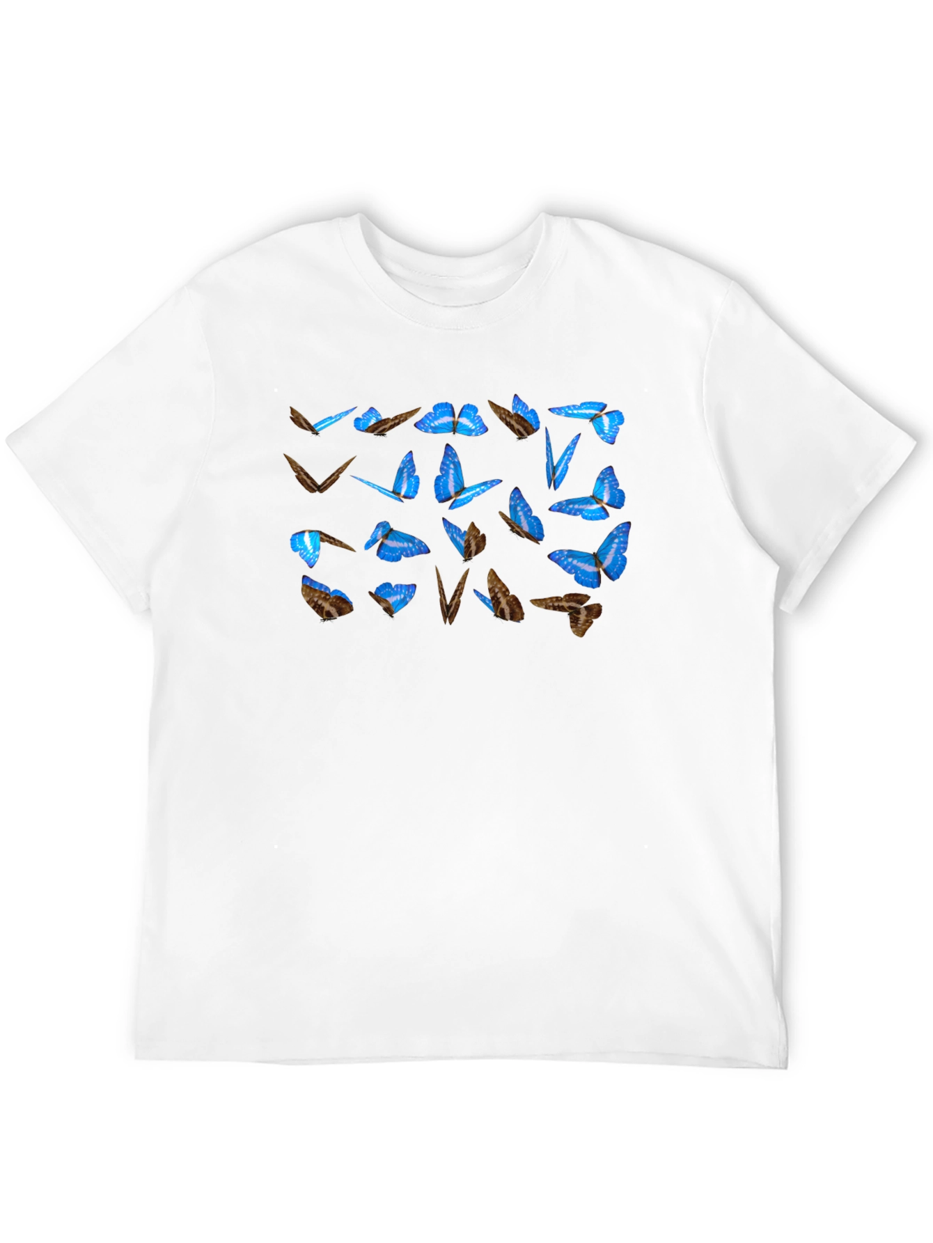 Black Butterfly Graphic Tee - Men's Black T-Shirt view 12