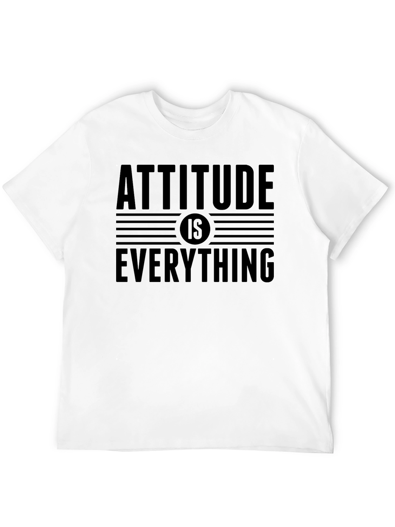 Black Attitude Is Everything Black Graphic Tee view 12