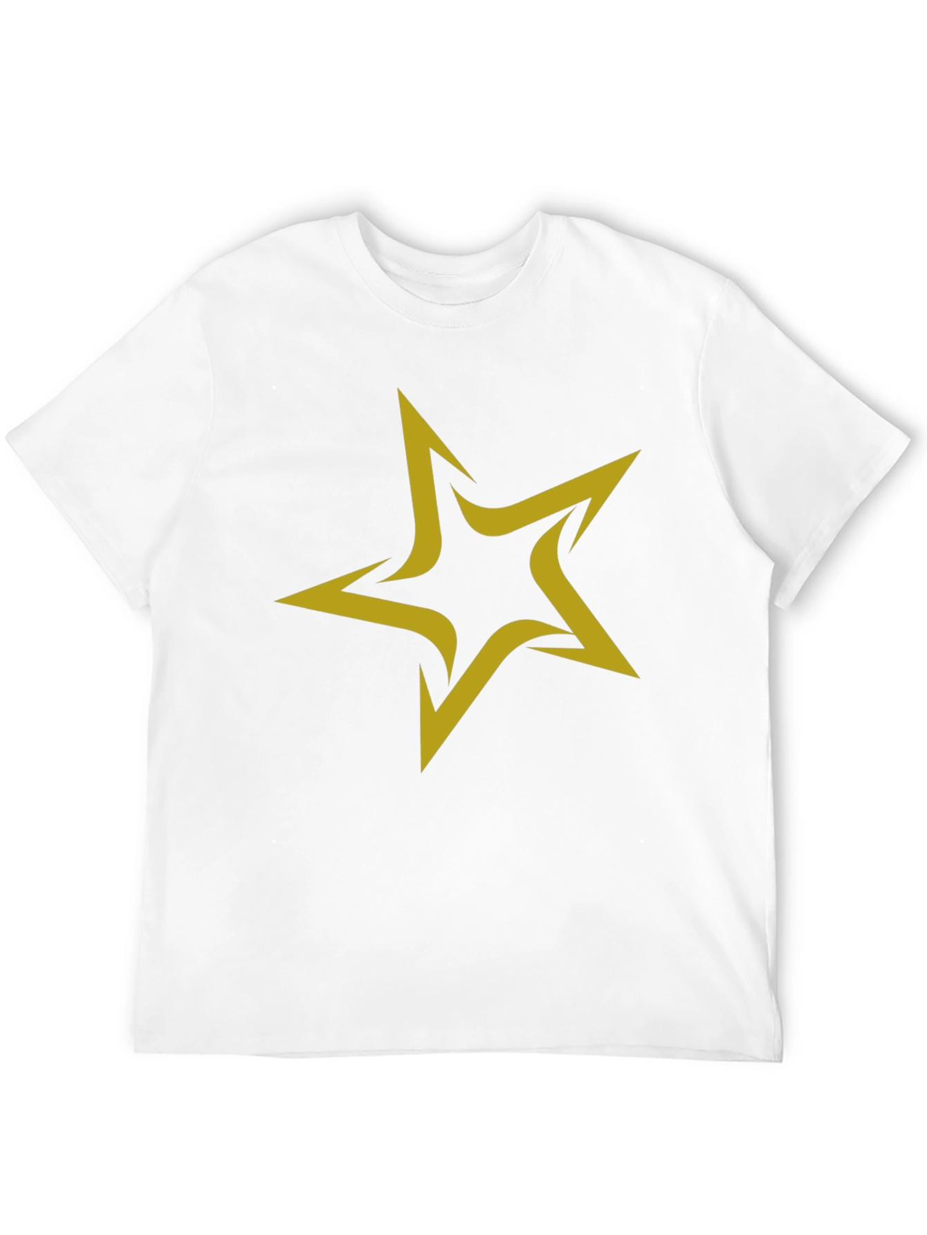 Black Star Graphic Black T-Shirt for Men view 12
