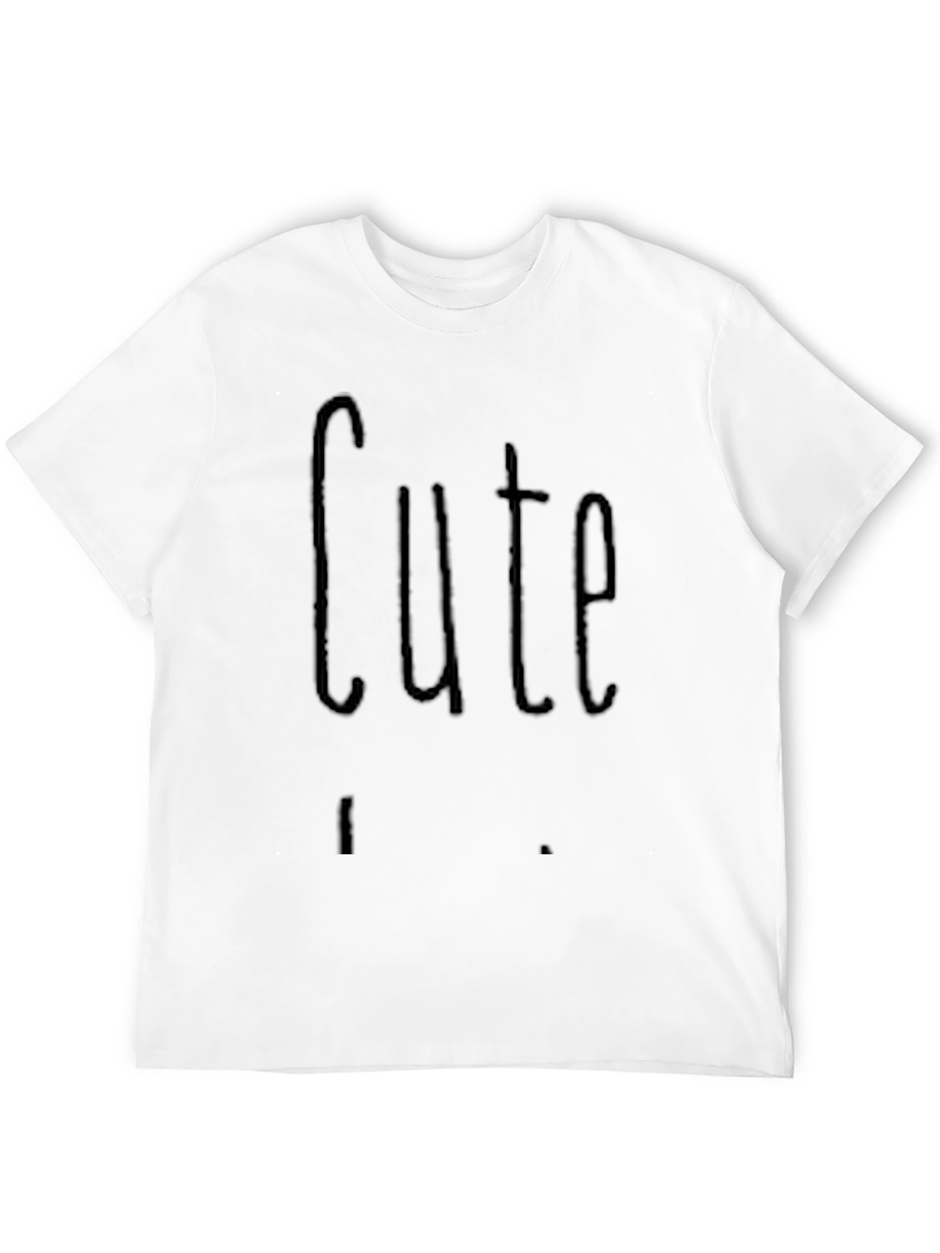 Black Cute Graphic Black T-Shirt Casual Wear view 12