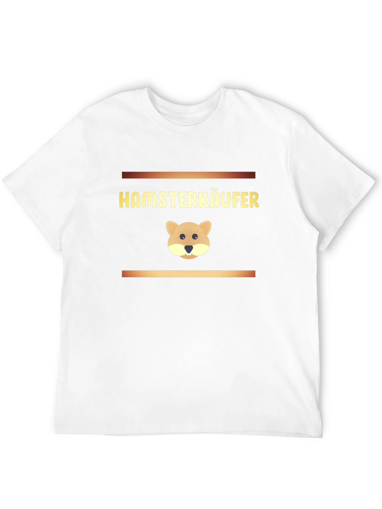 Black Hamsterkäufer Black T-Shirt with Hamster Design view 12