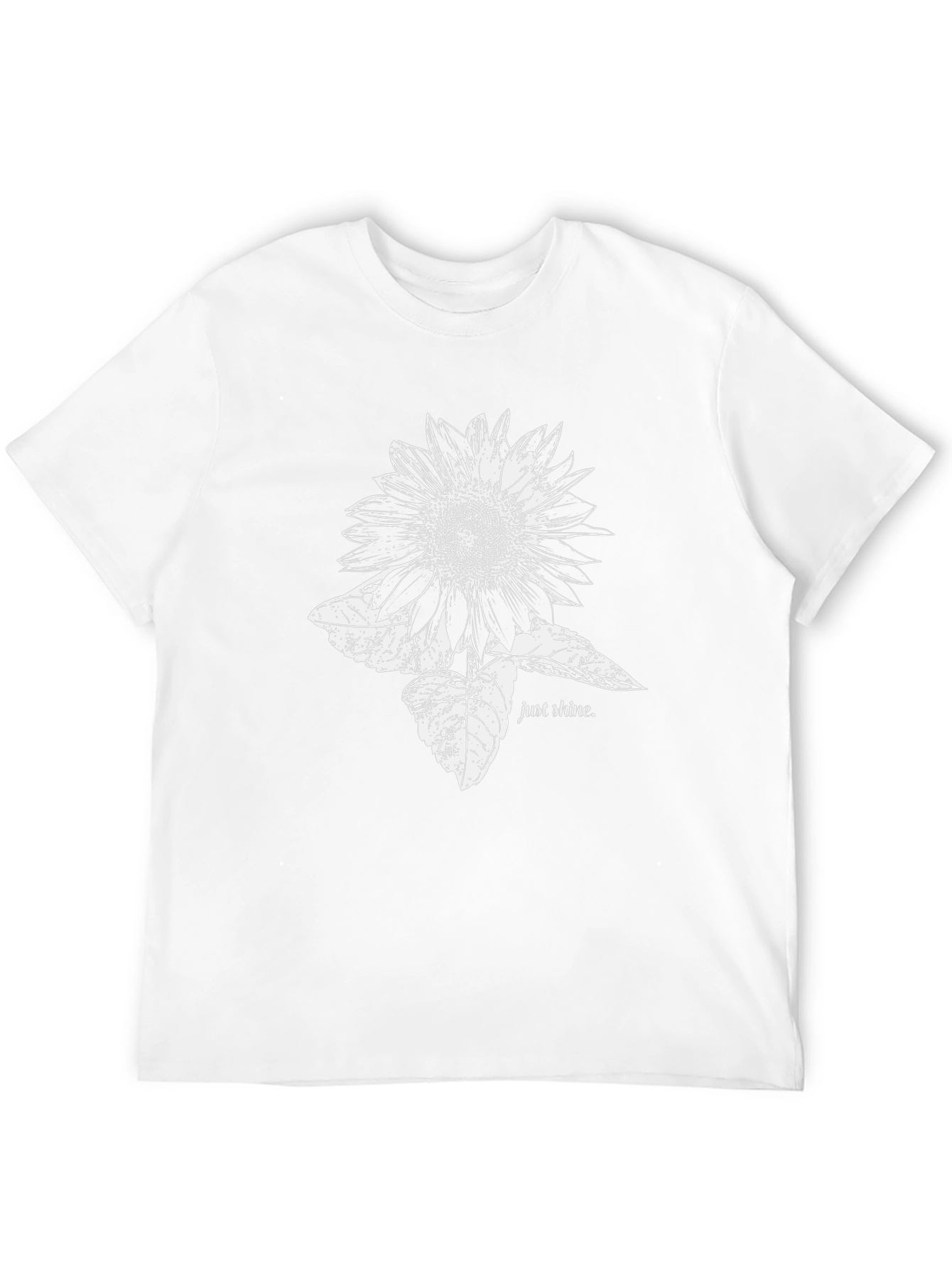 Black Sunflower Graphic Print T-Shirt - Just Shine! view 12