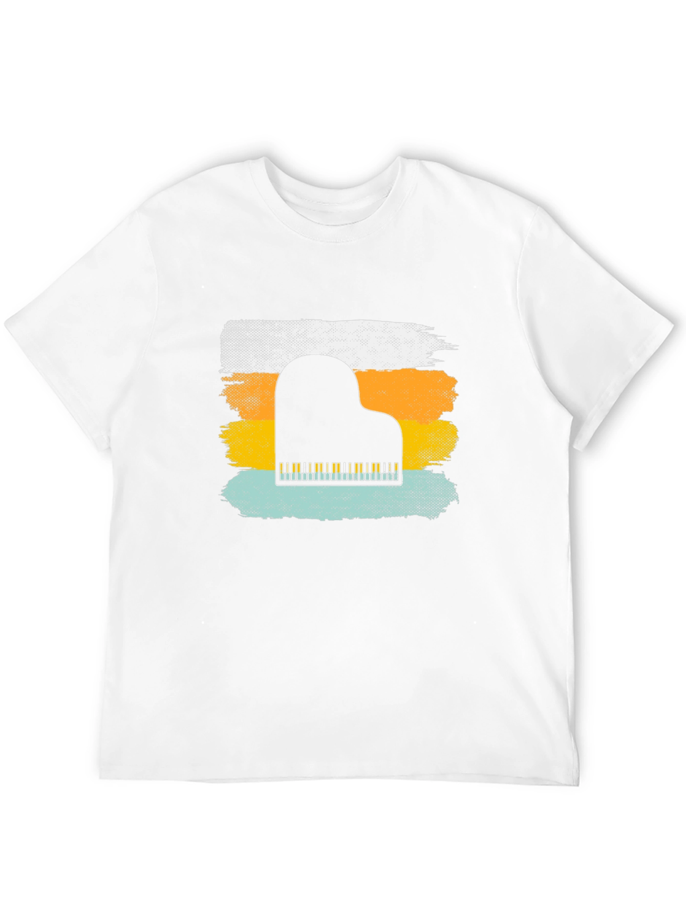 Black Retro Piano T-Shirt - Music Lover Tee view 12