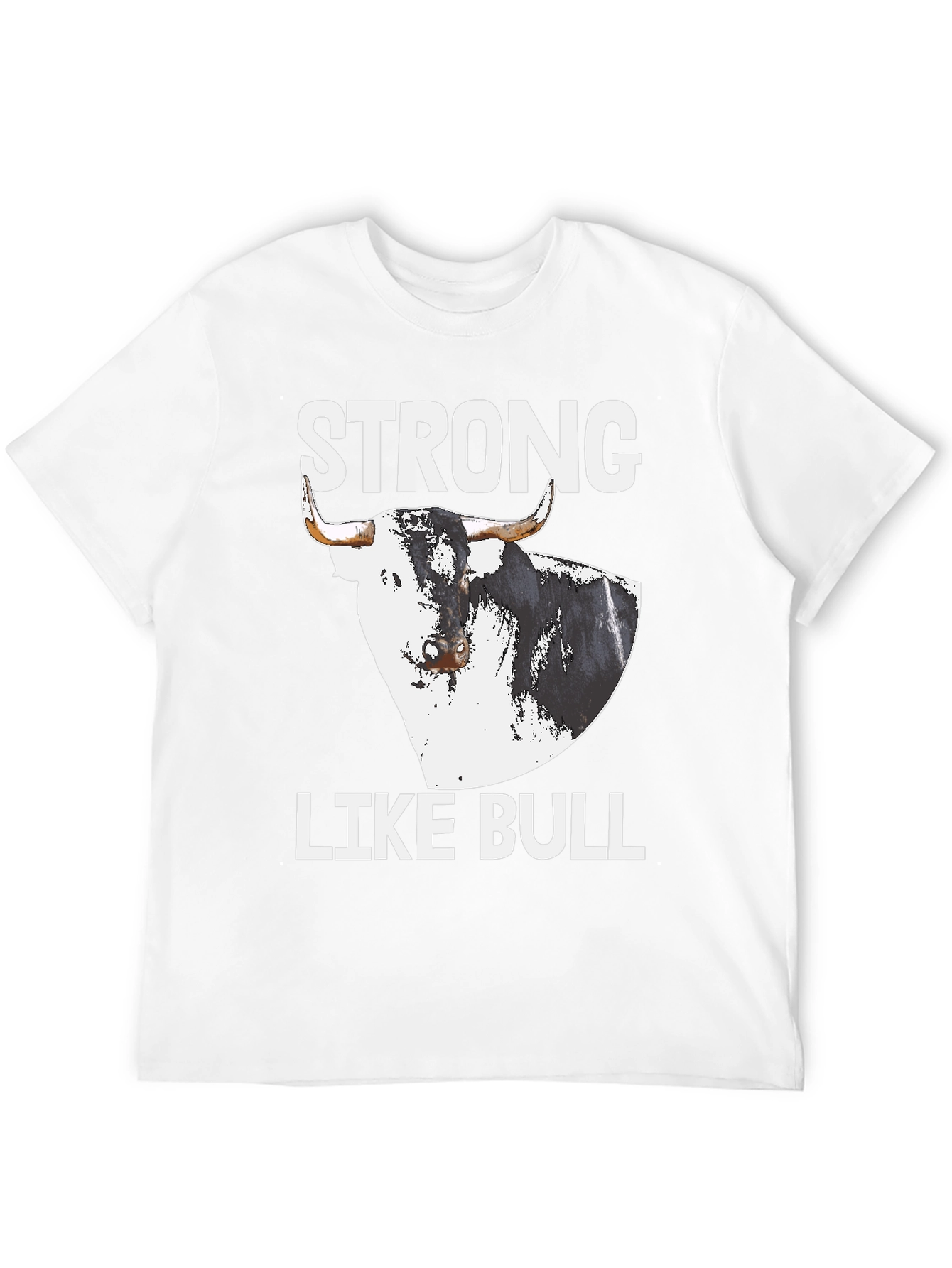 Black Strong Like Bull Graphic Tee view 12