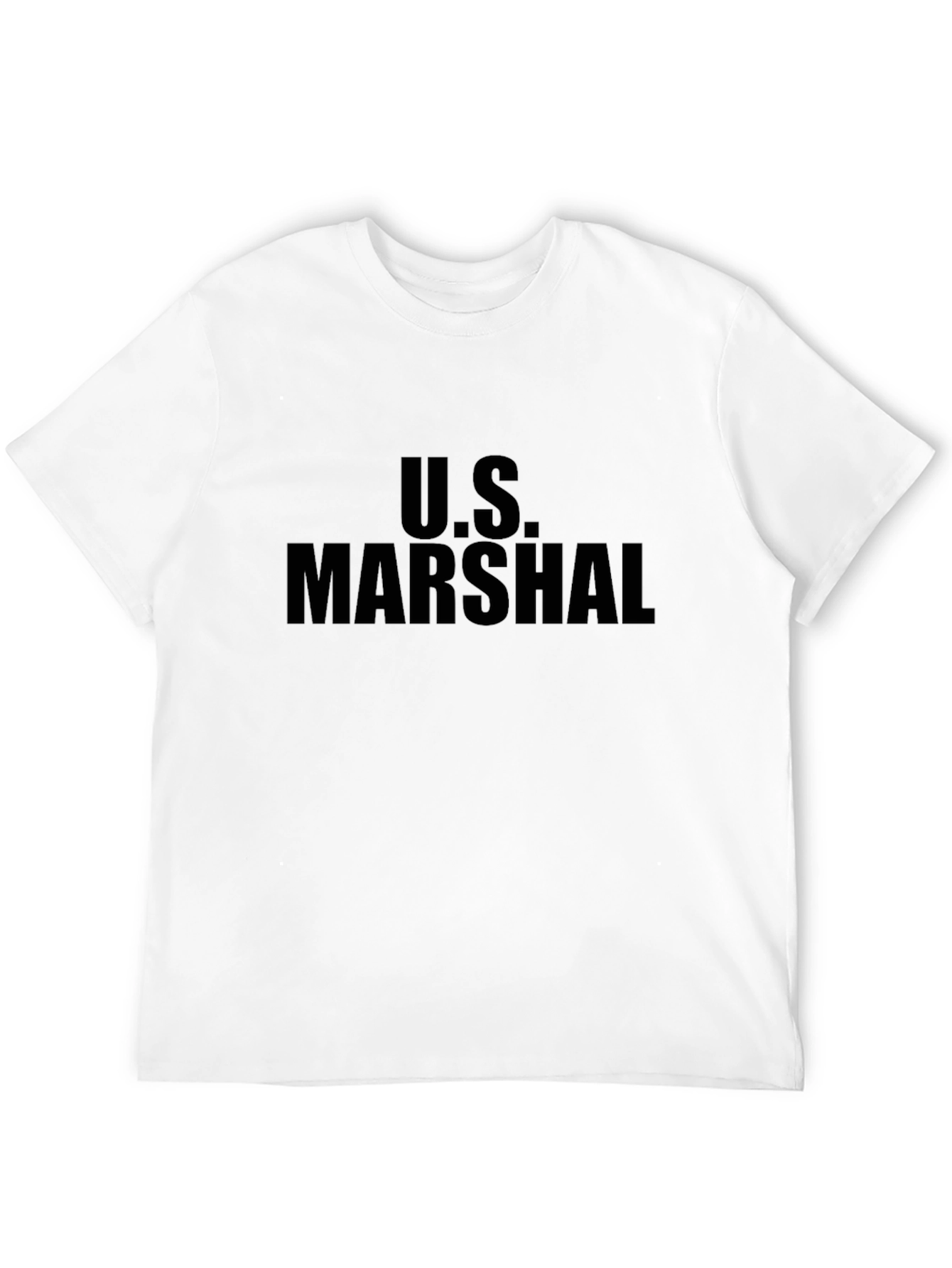 Black U.S. Marshal Black T-Shirt - Law Enforcement Inspired Tee view 12