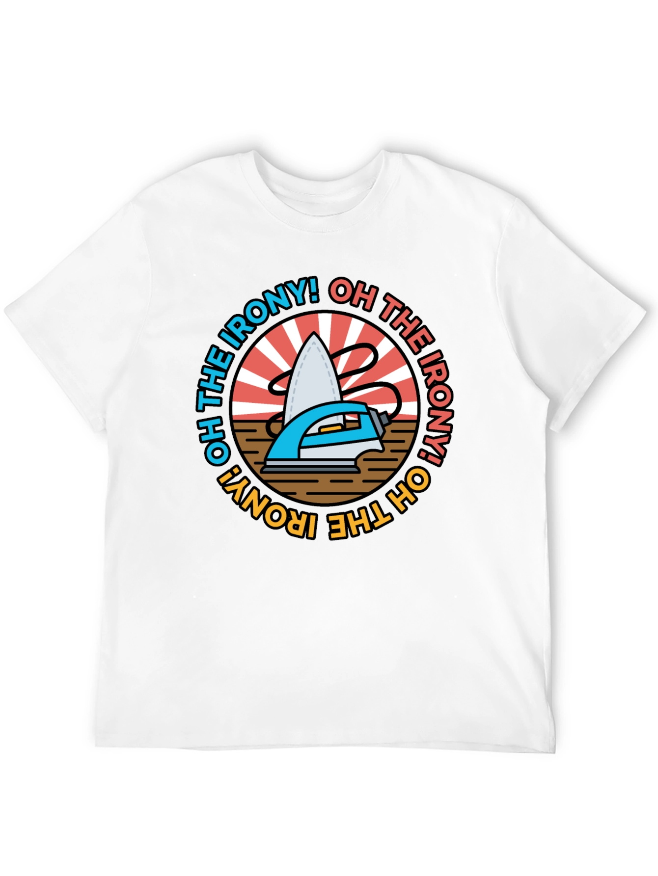 Black Oh The Irony! Graphic T-Shirt  view 12