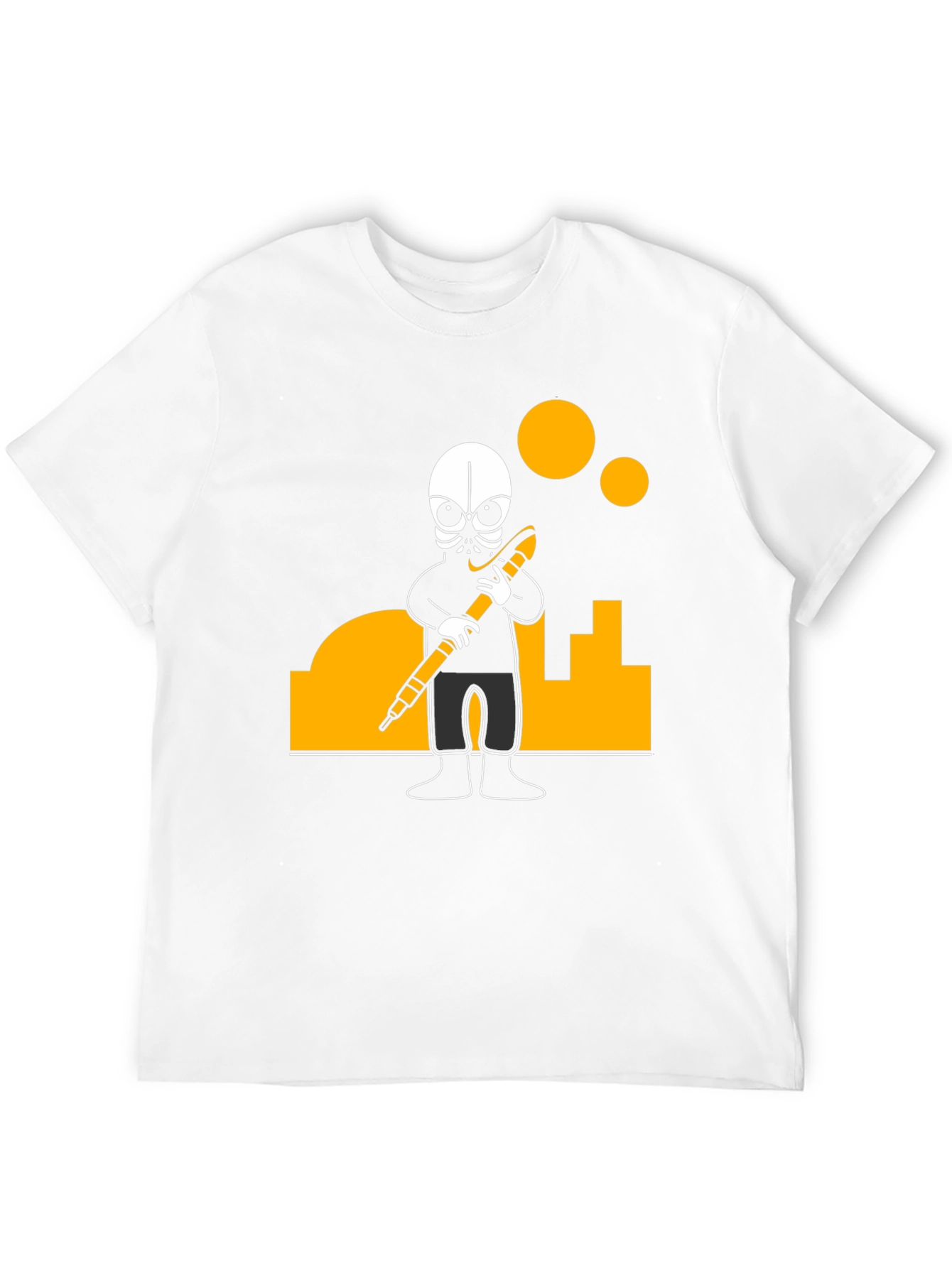 Black Urban Explorer Graphic Tee - Black Cotton Blend view 12