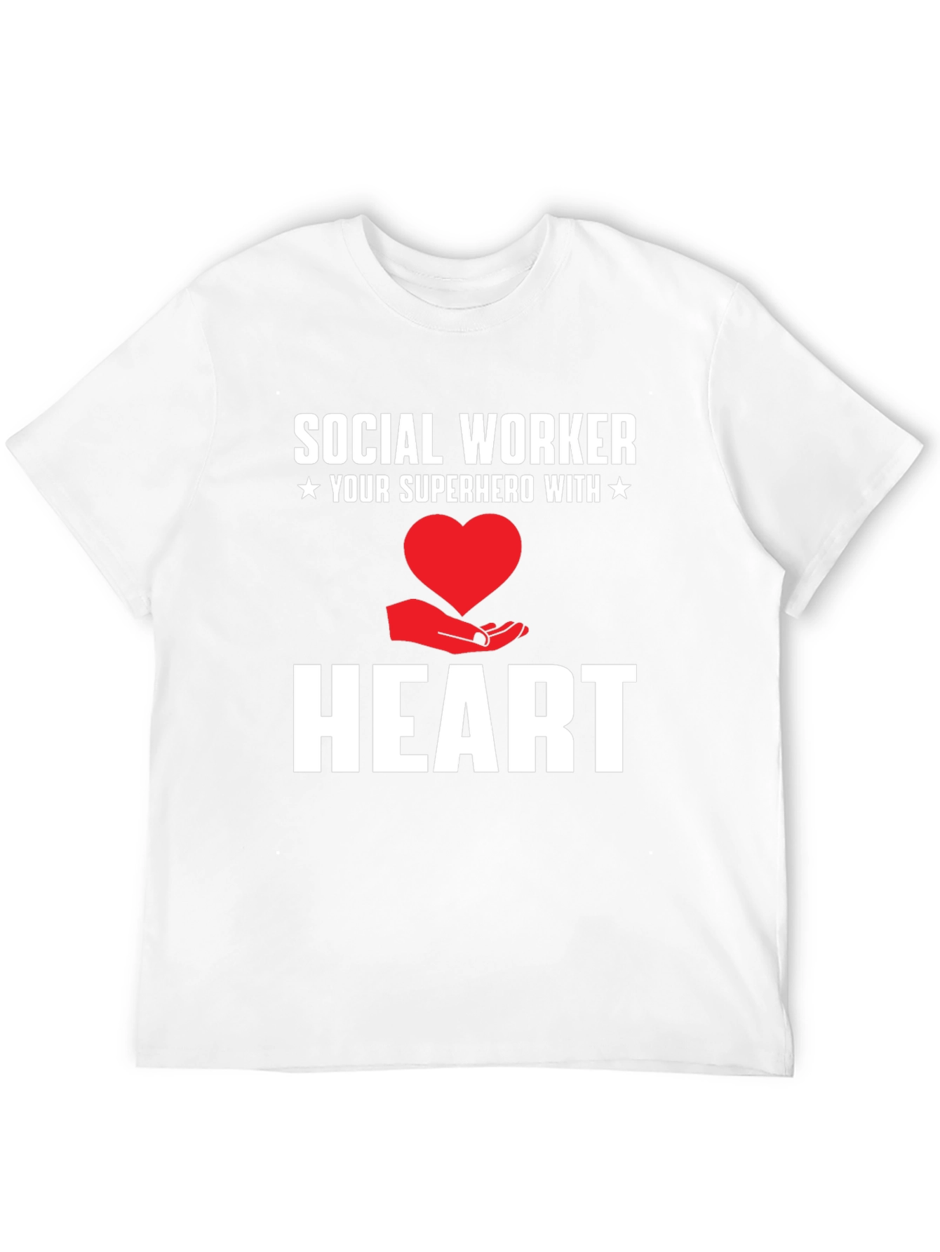 Black Social Worker Superhero Heart Graphic Tee view 12