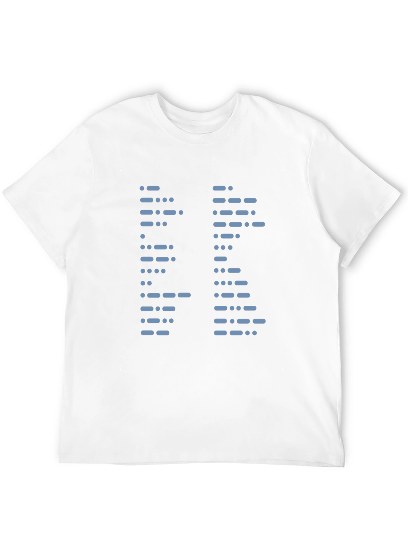 Black Morse Code Graphic T-Shirt view 12