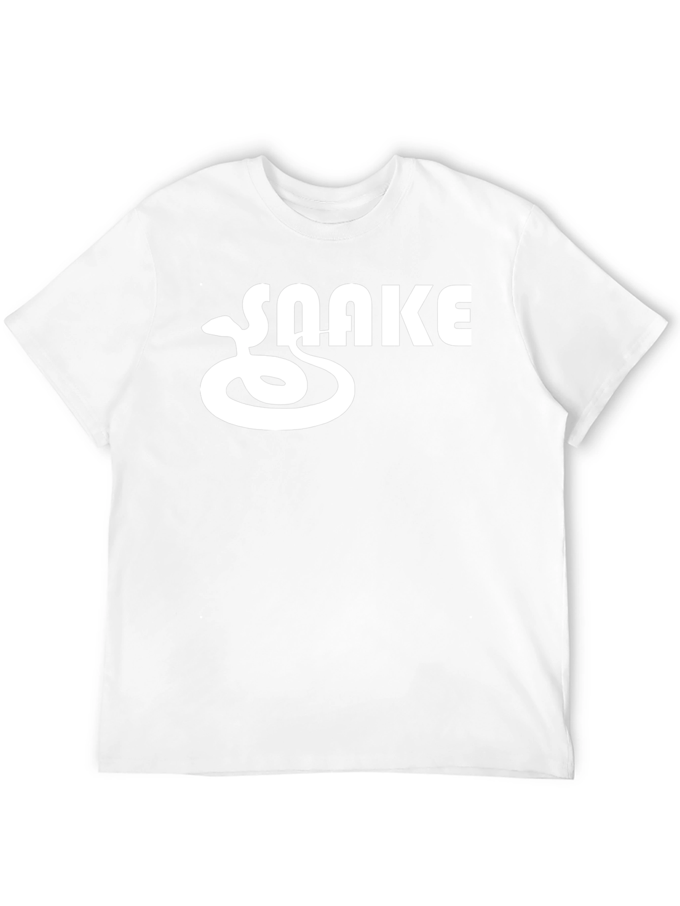 Black Cool SNAKE Graphic Tee - Black Crew Neck Short Sleeve T-Shirt view 12