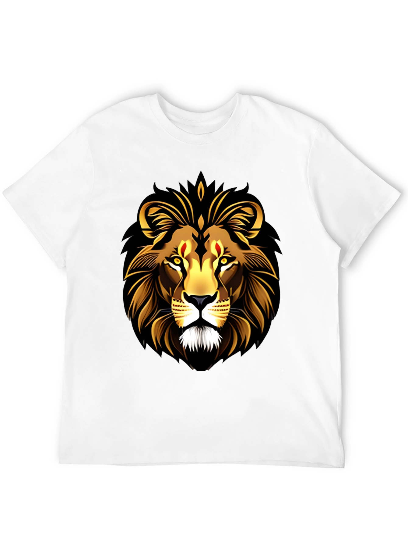 Black Lion Graphic Black T-Shirt view 12