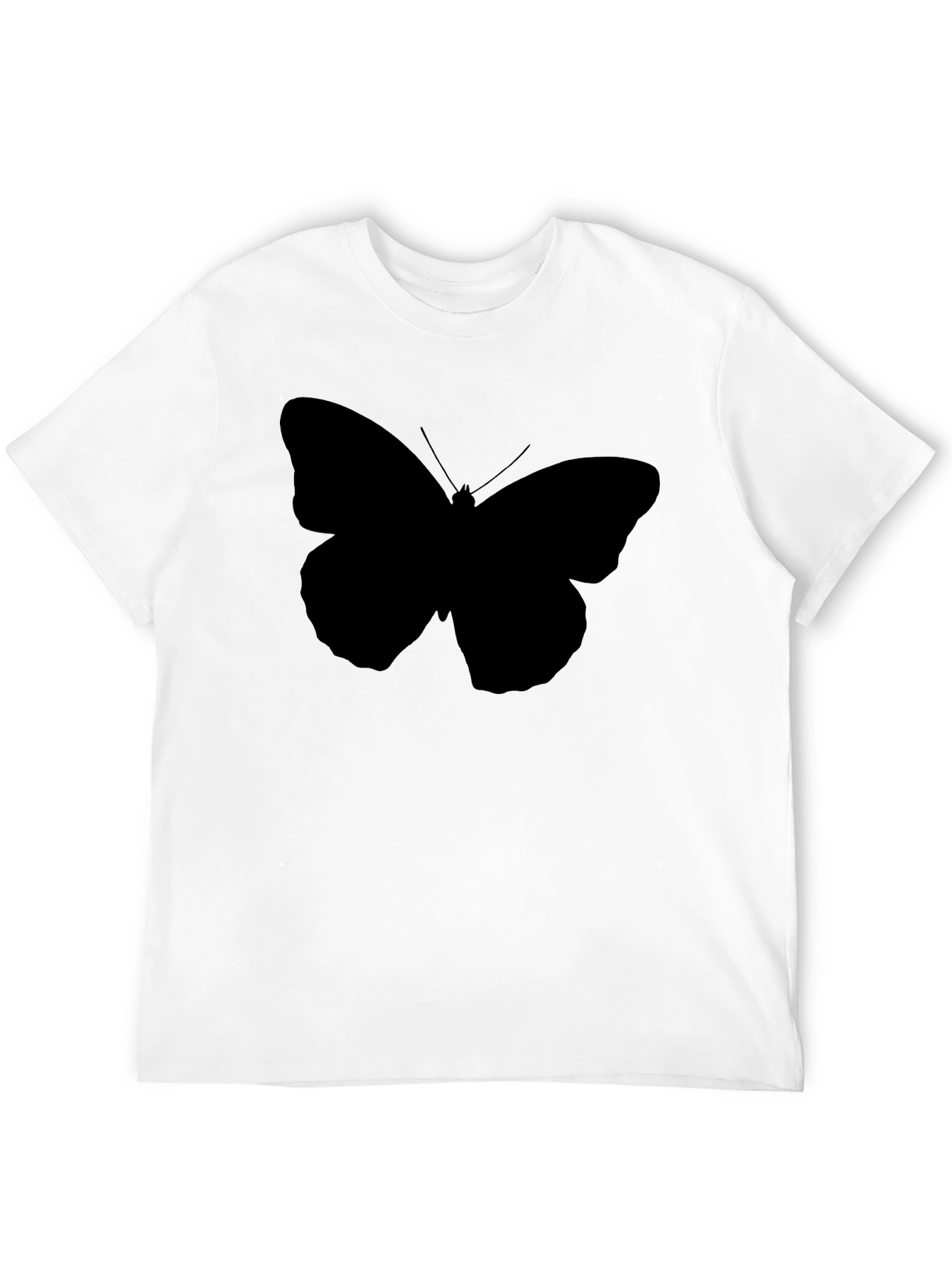 Black Black Butterfly Graphic T-Shirt - Men's Casual Tee view 12