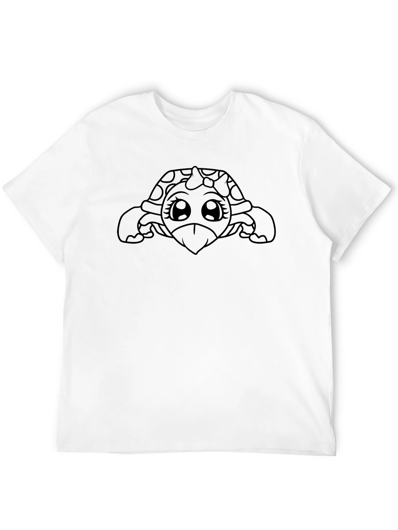 Black Cute Turtle Graphic T-Shirt - Black view 12