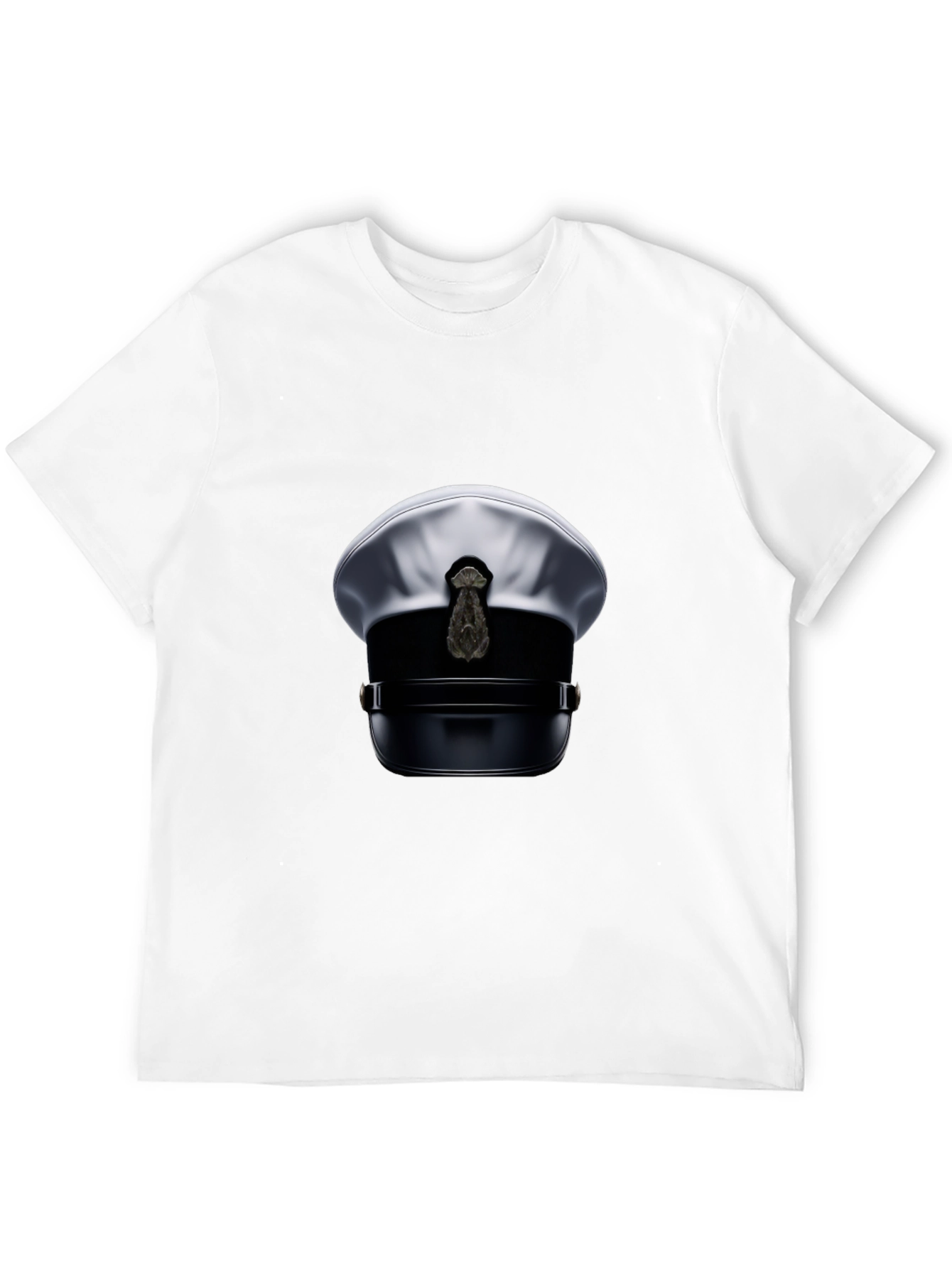 Black Novelty Pilot Hat Graphic T-Shirt view 12